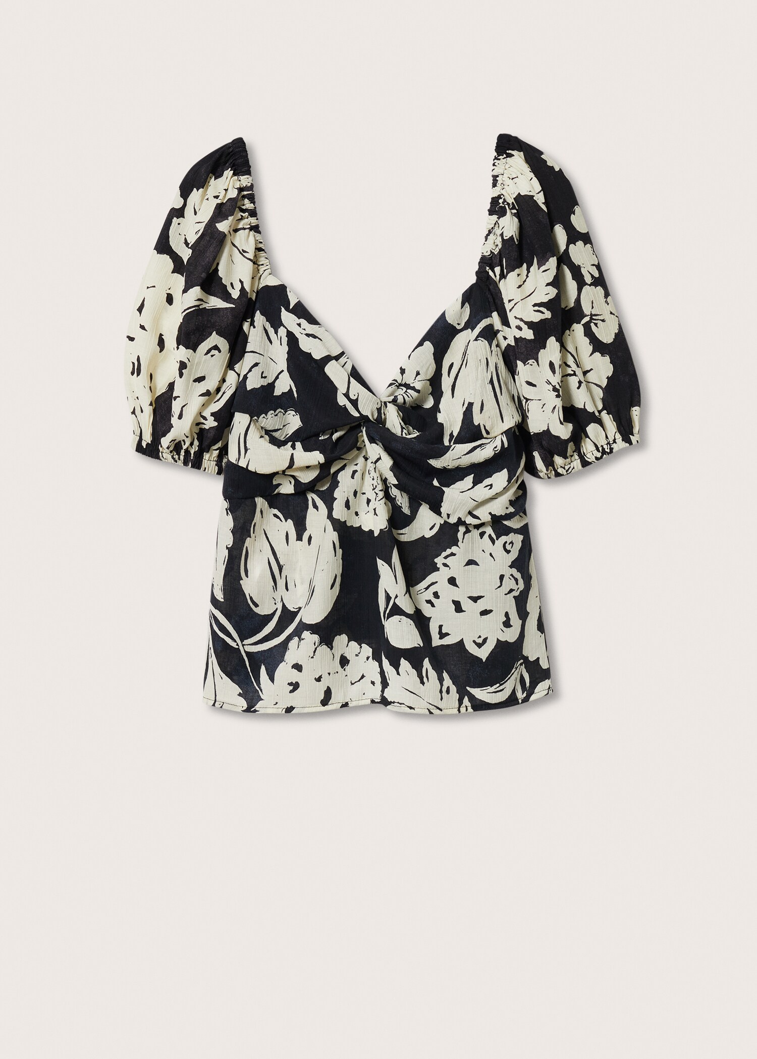 Floral-print flowy blouse - Article without model