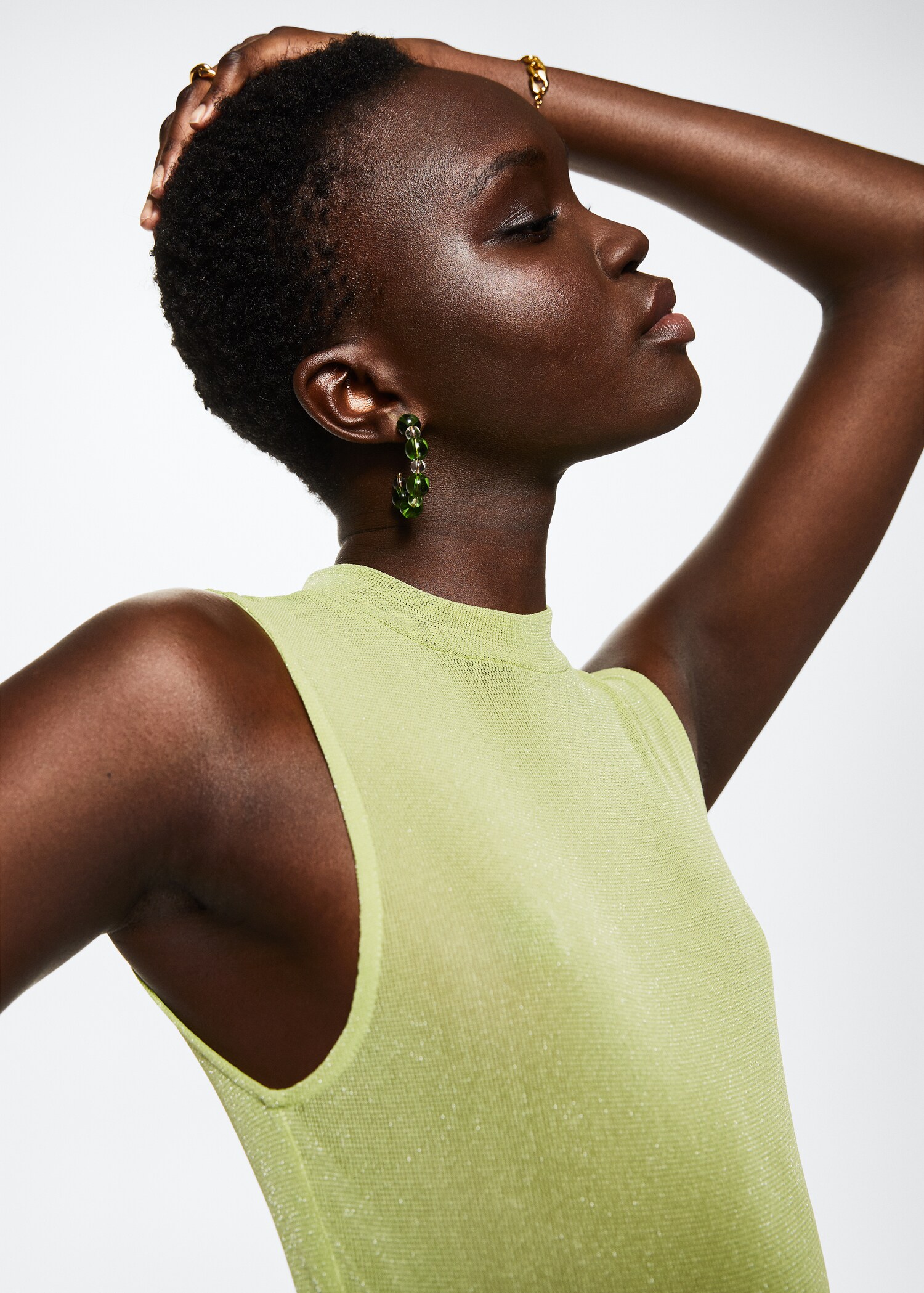 Knit semi-transparent top - Details of the article 2