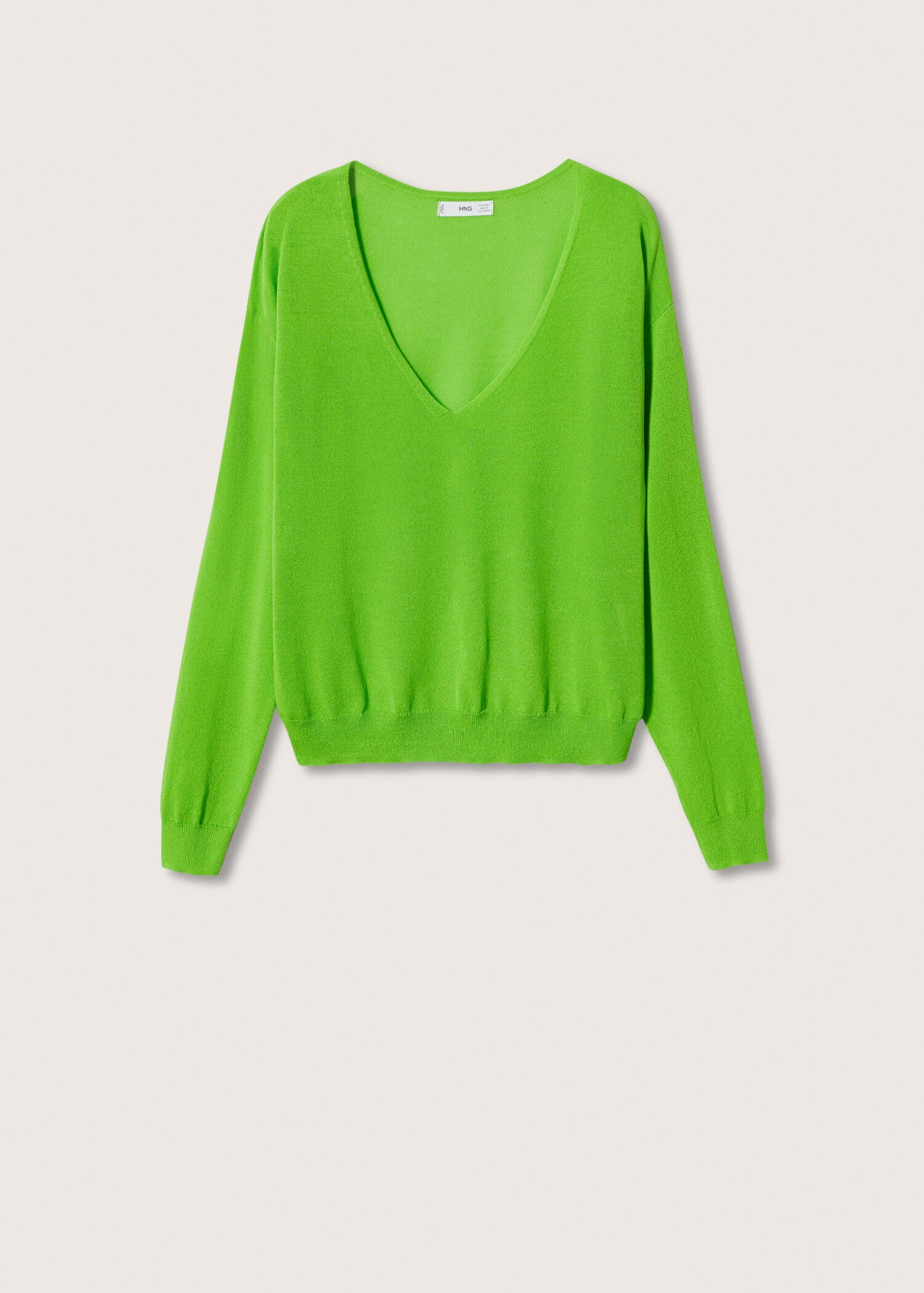 Jersey punto cuello pico - Artículo sin modelo