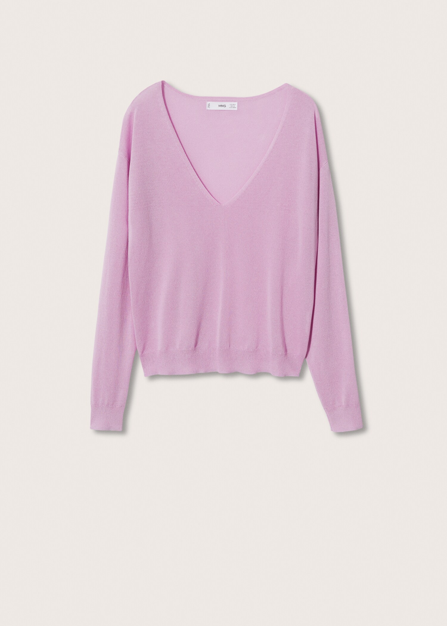 Jersey punto cuello pico - Artículo sin modelo