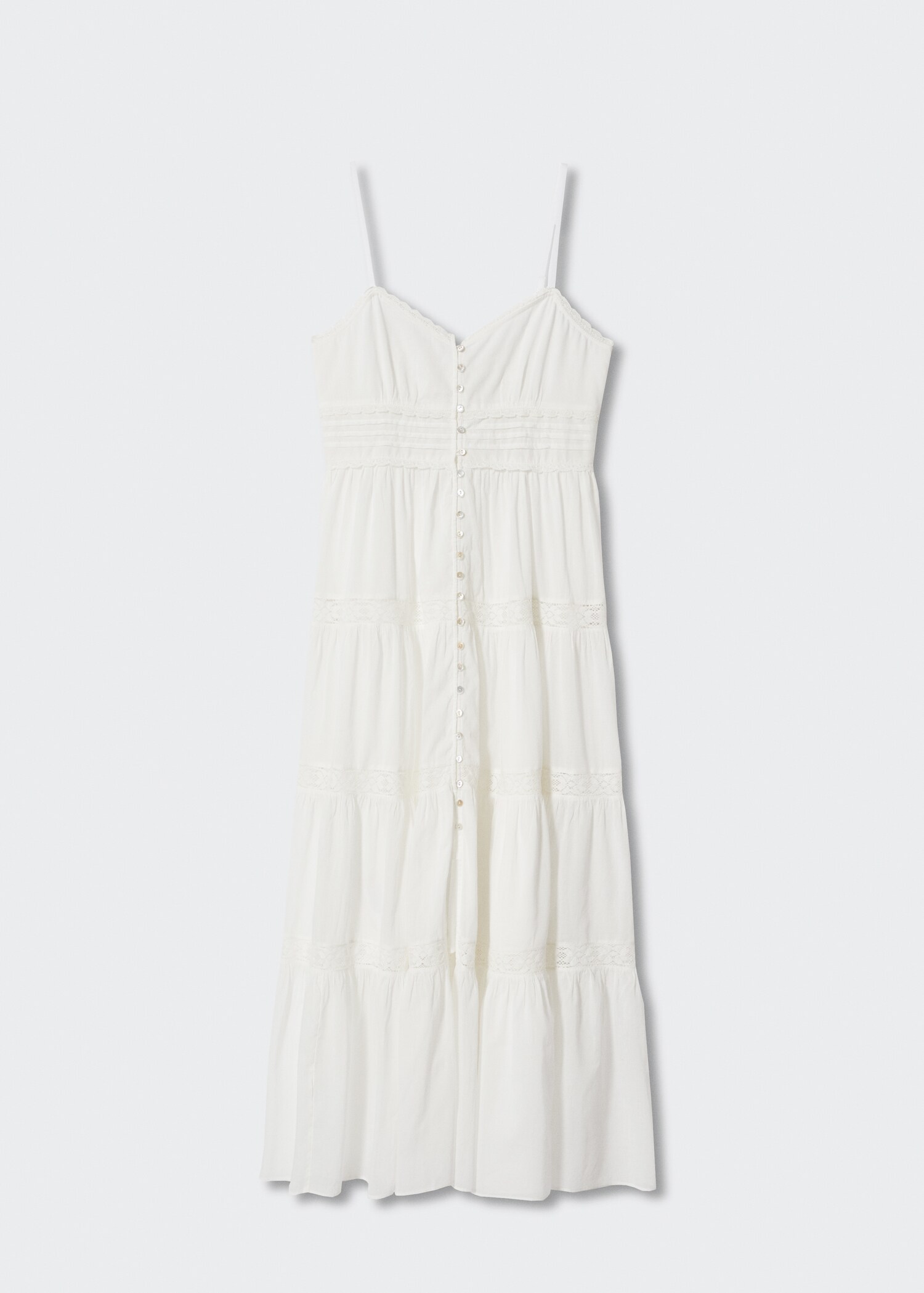 Frill cotton dress - Article without model