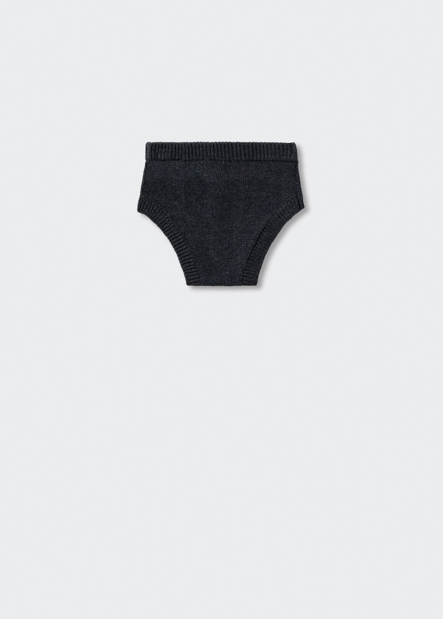 Knitted cotton short - Reverse of the article