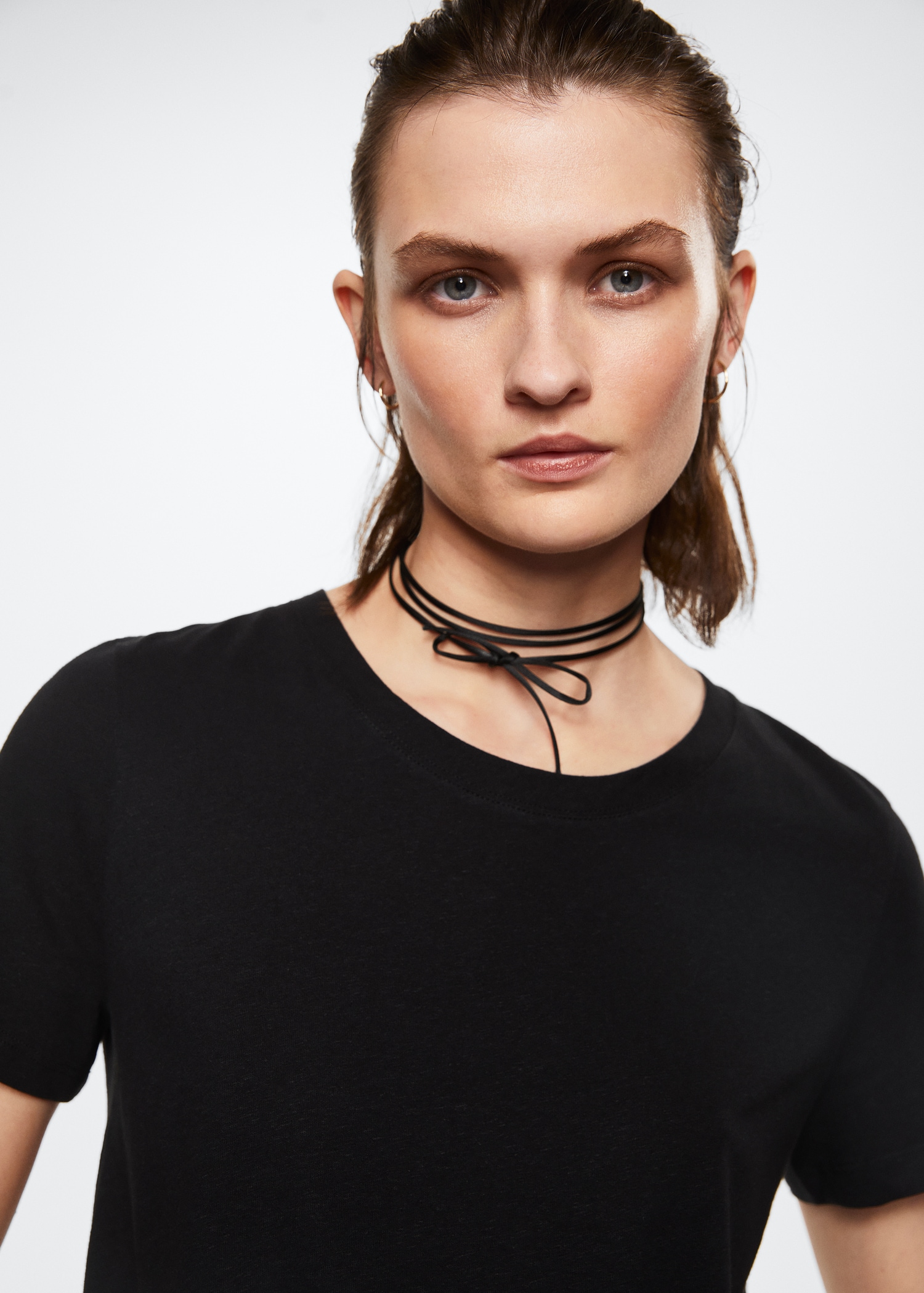 T-Shirt aus Leinen-Baumwoll-Mix - Detail des Artikels 1