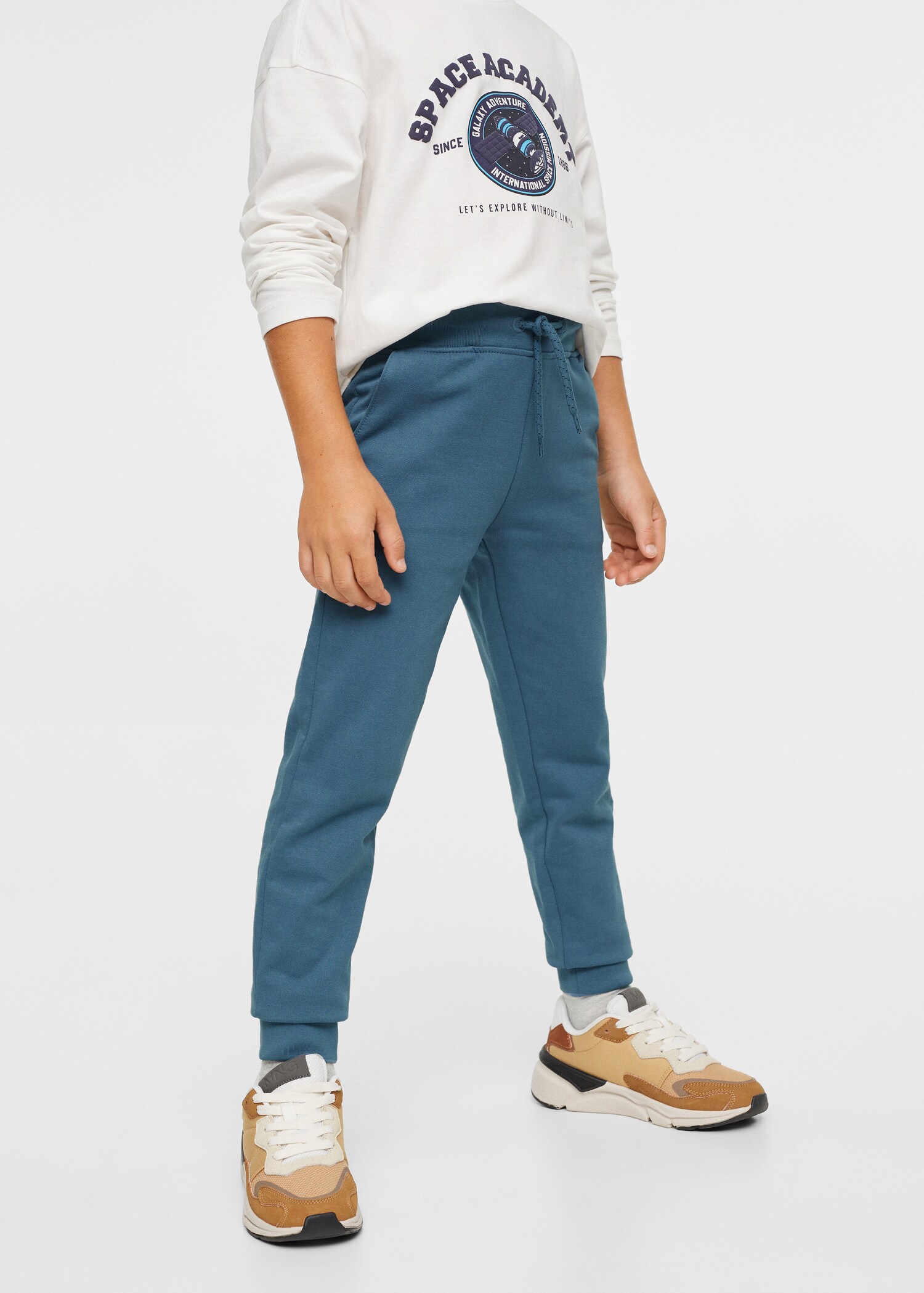 Cotton jogger-style trousers - Details of the article 6