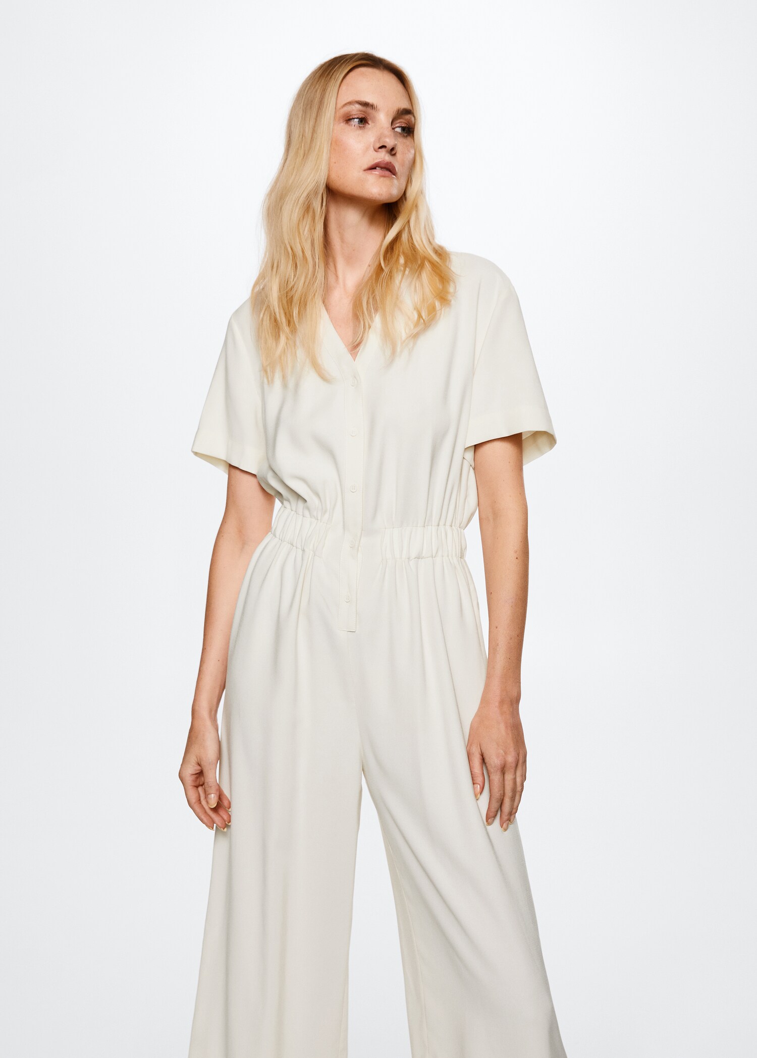Shirt collar jumpsuit - Medium plane