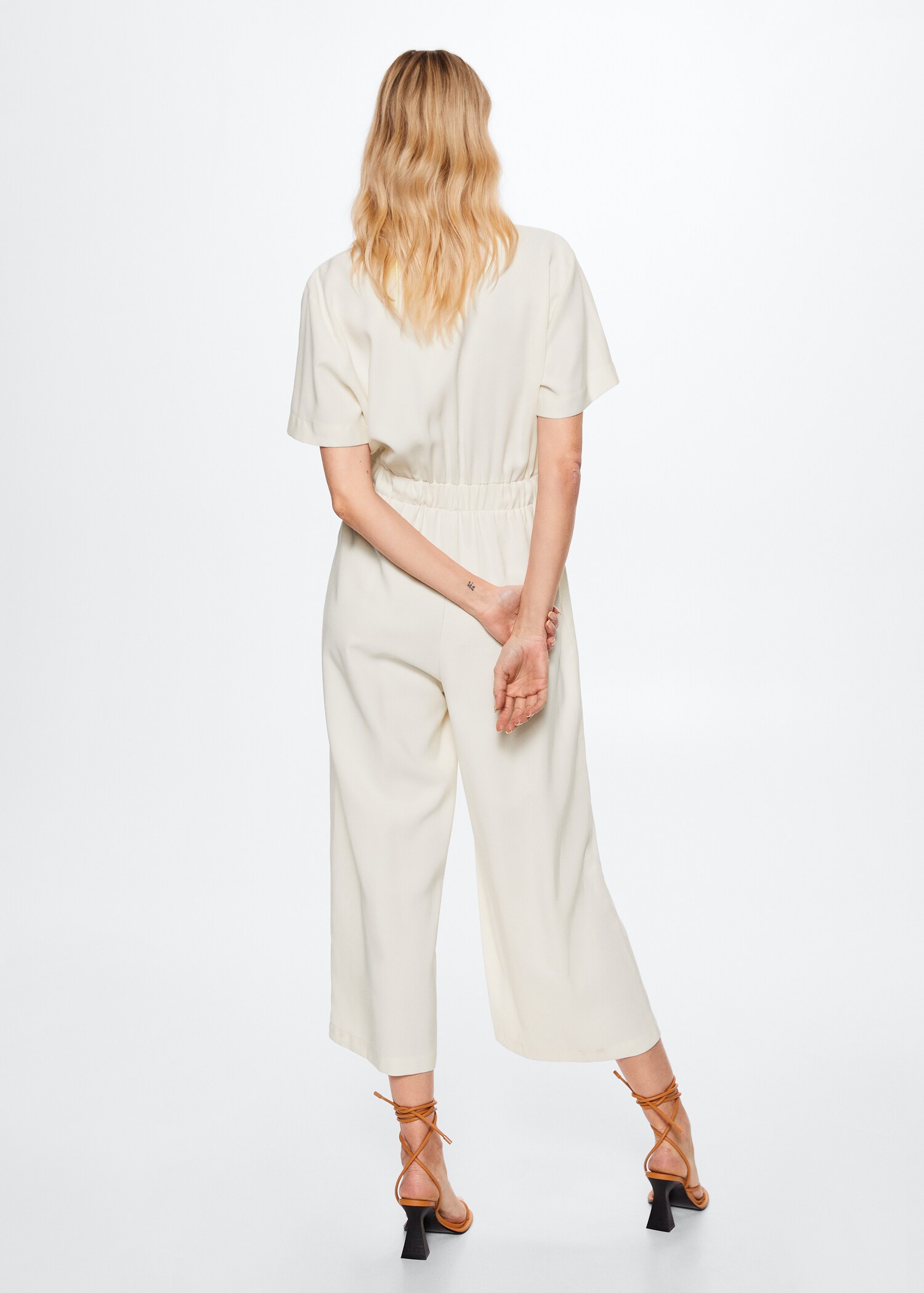 Shirt collar jumpsuit - Reverse of the article