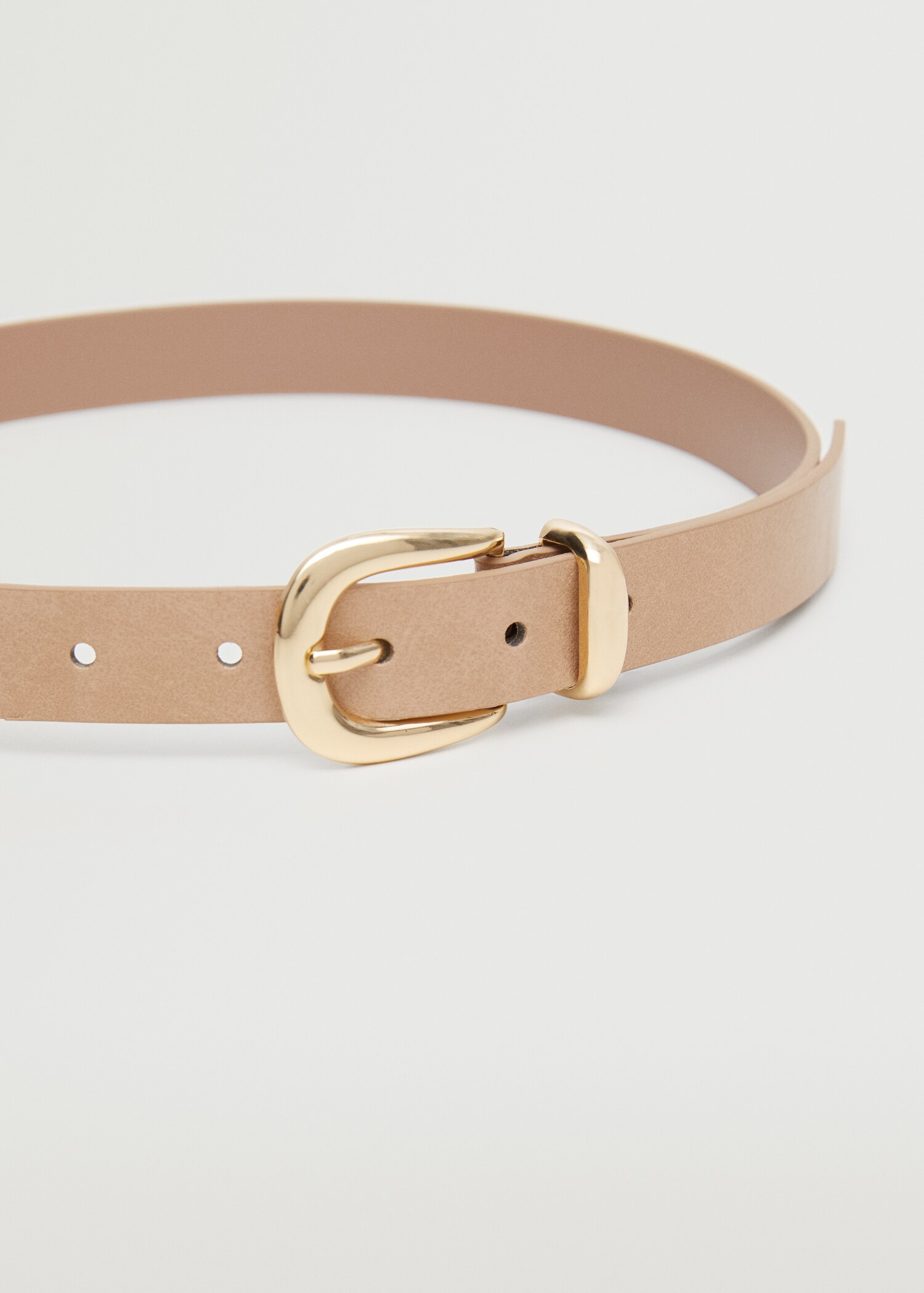 Oval buckle belt - Medium plane