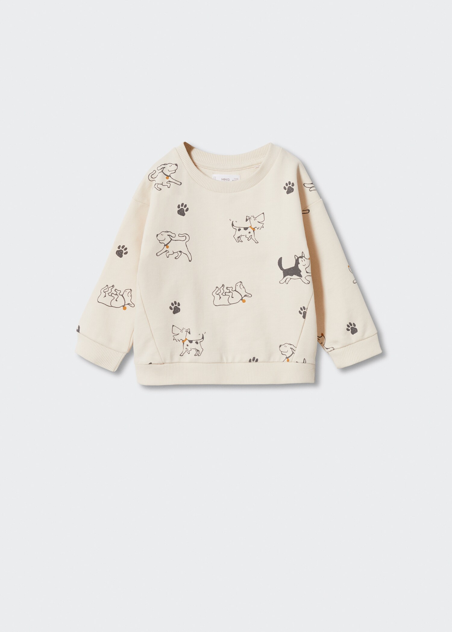 Cotton-blend printed sweatshirt - Article without model