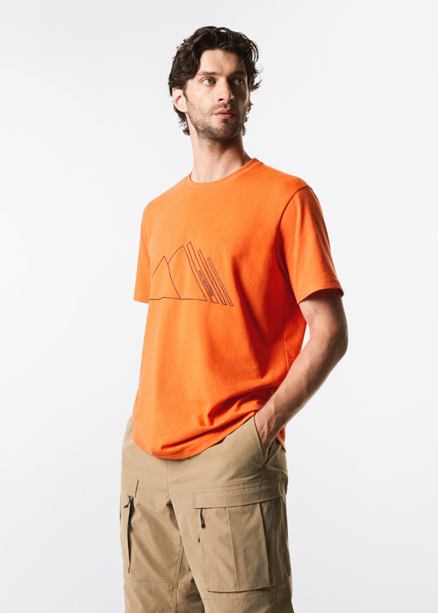 Printed breathable t-shirt - Medium plane