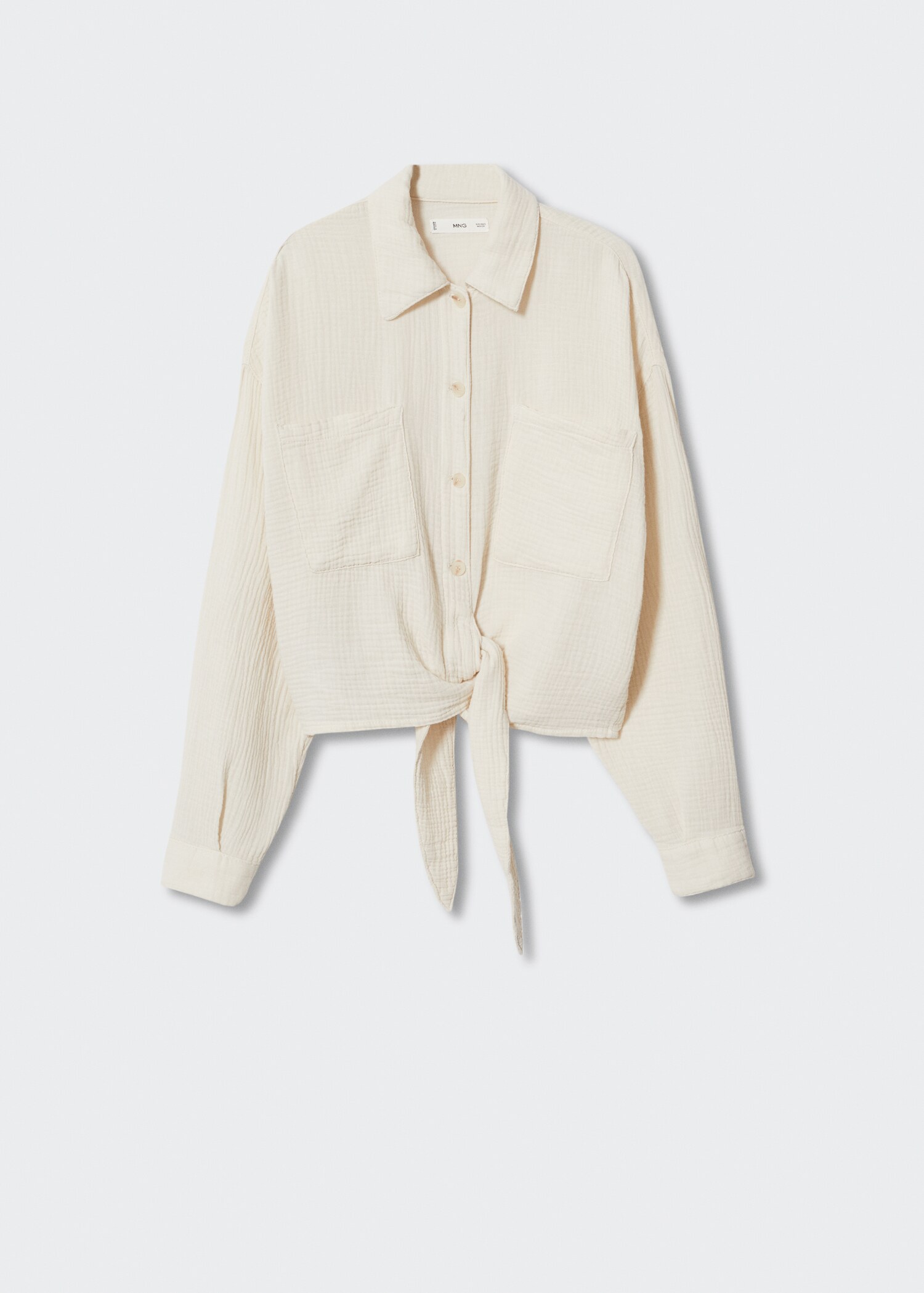 Chemise coton tissu plissé - Article sans modèle