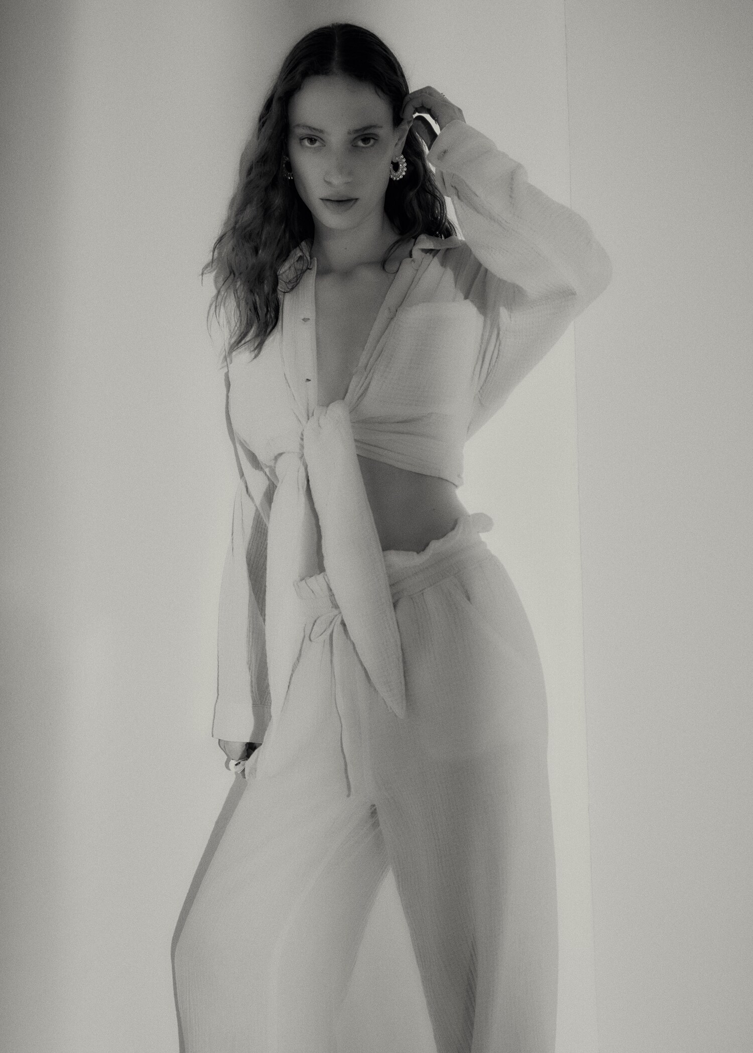 Chemise coton tissu plissé - Détail de l'article 7