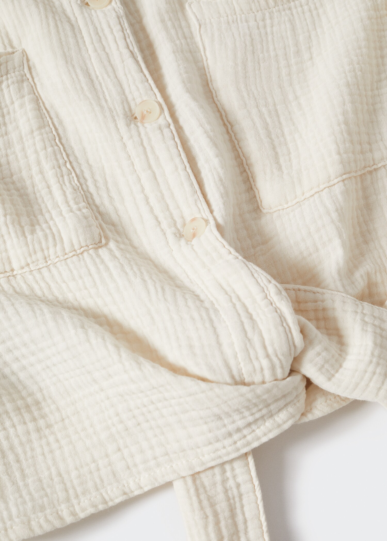 Chemise coton tissu plissé - Détail de l'article 8