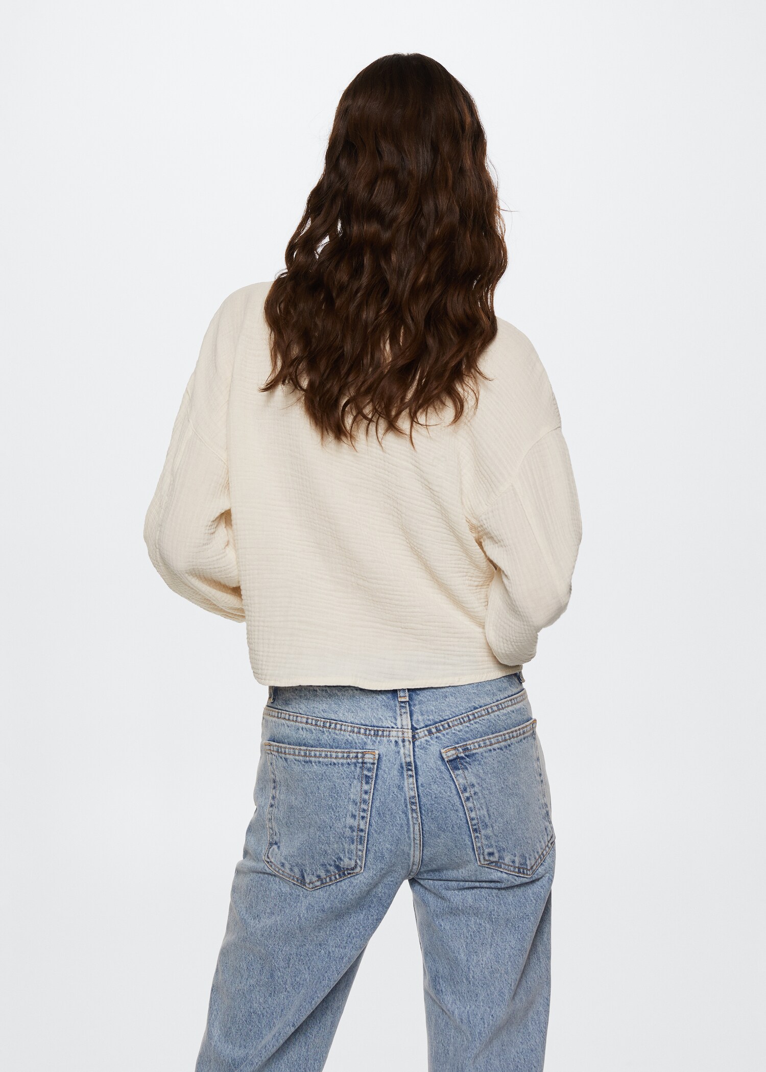 Chemise coton tissu plissé - Verso de l’article