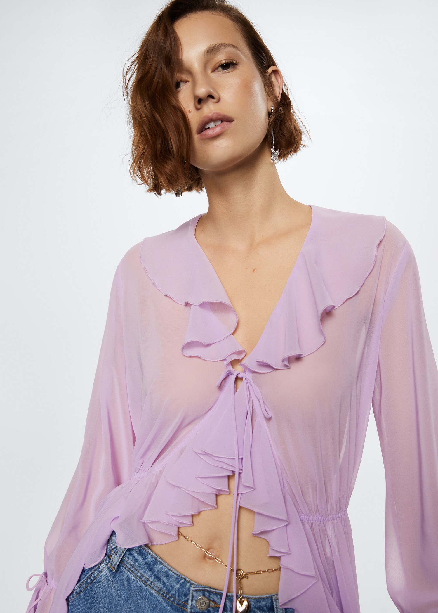 Ruffles flowy dress - Medium plane