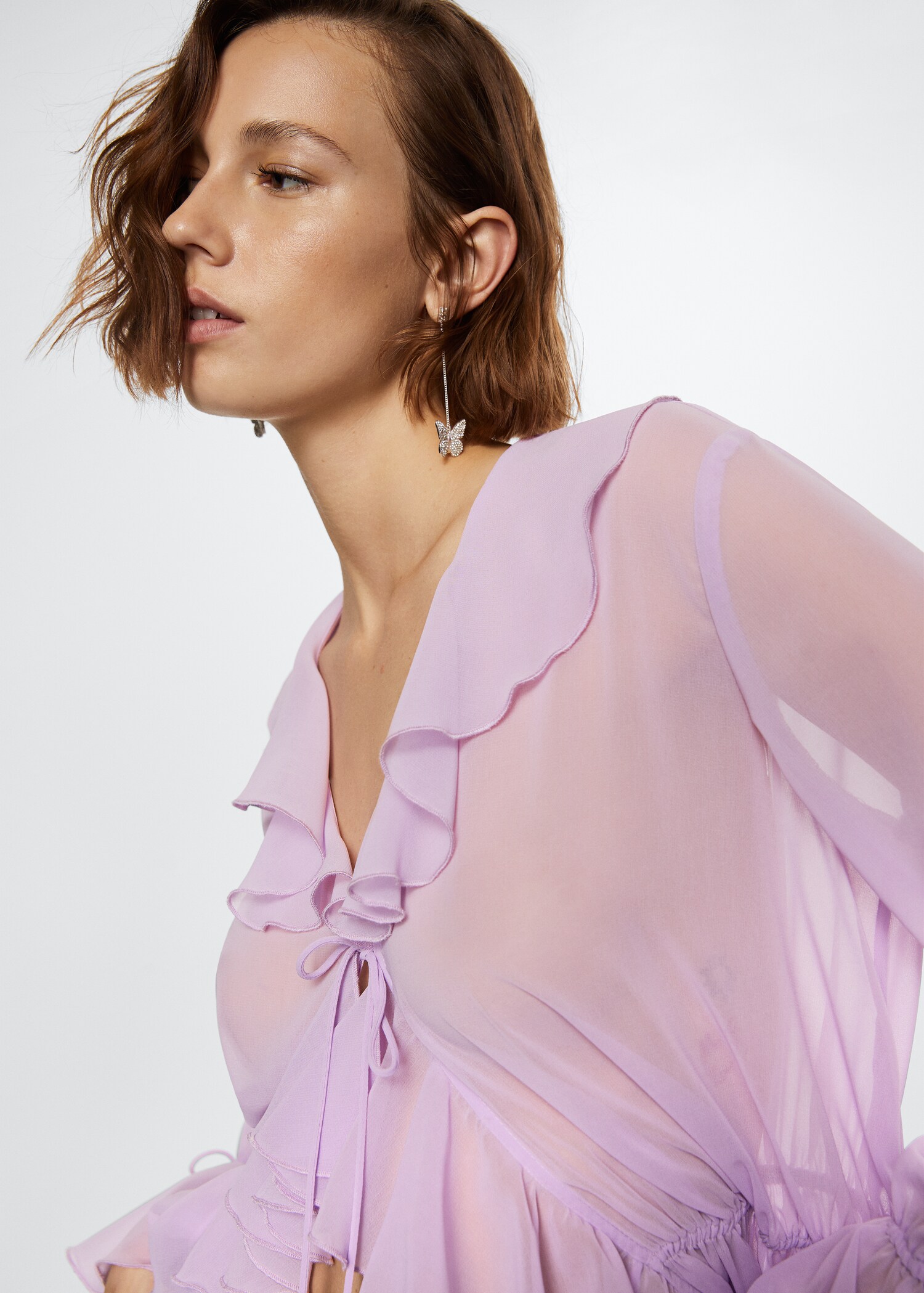 Ruffles flowy dress - Details of the article 2