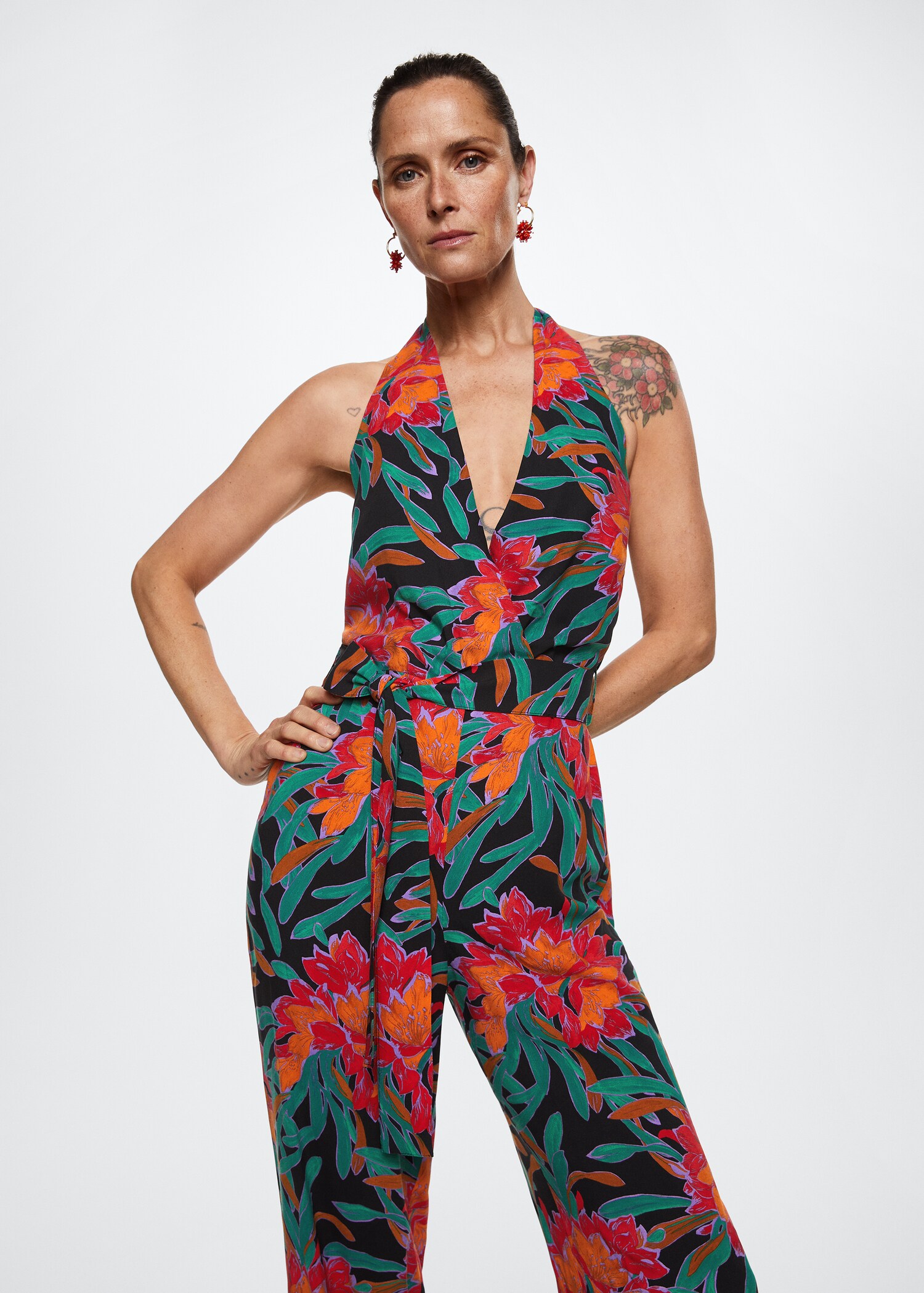 Floral print jumpsuit - Medium plane