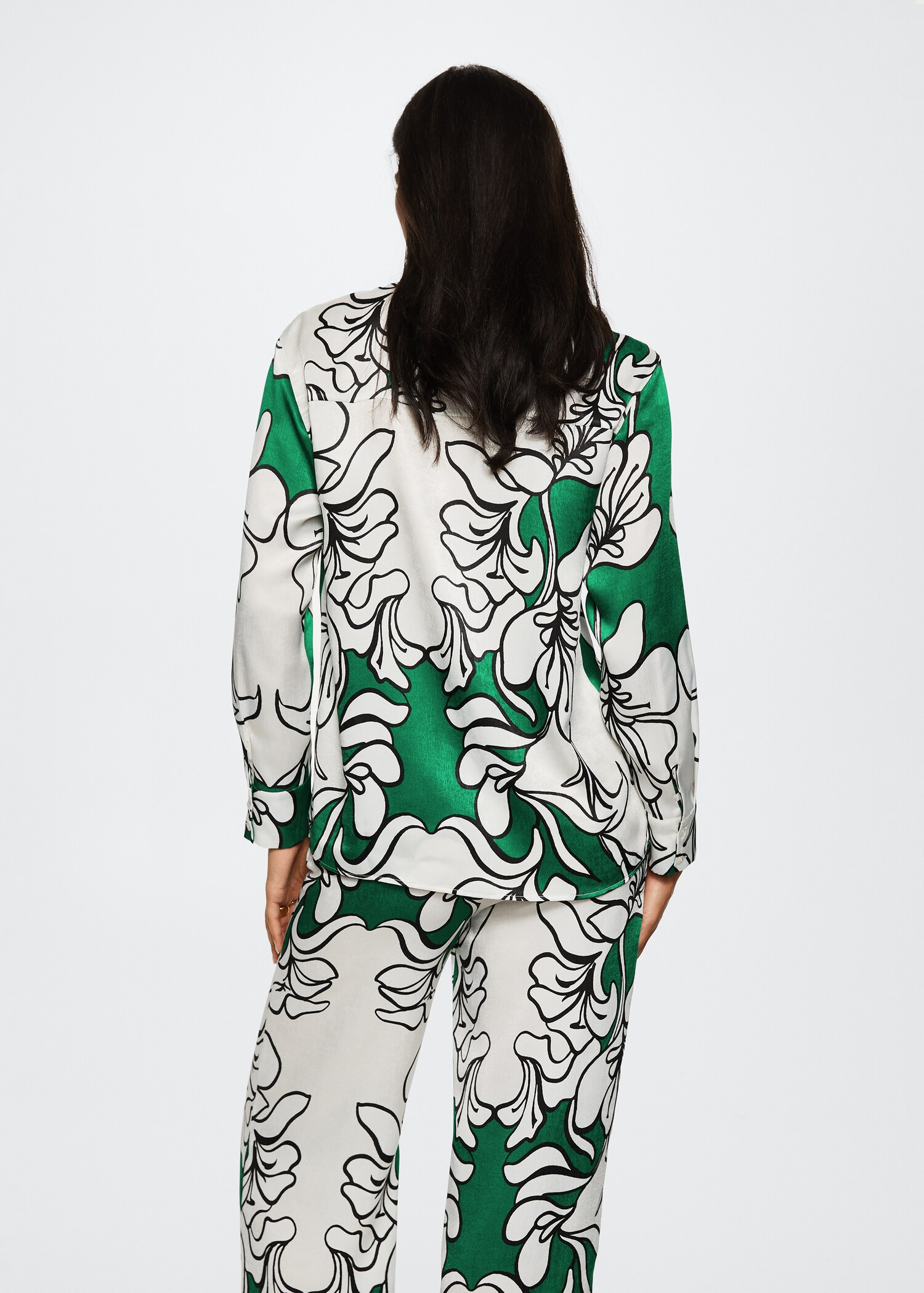 Blusa estampado floral - Reverso del artículo