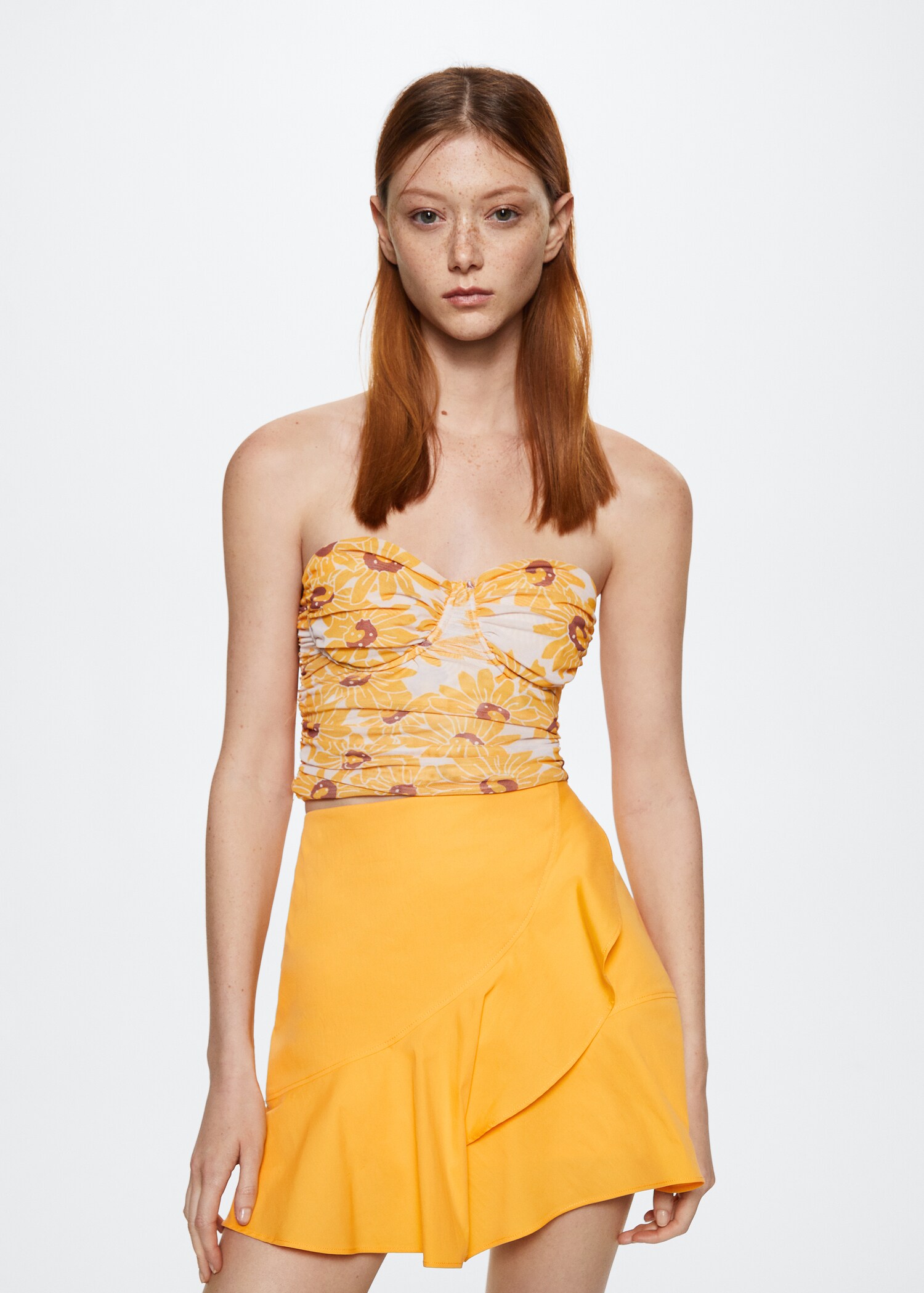 Ruffled cotton skirt - Details of the article 1