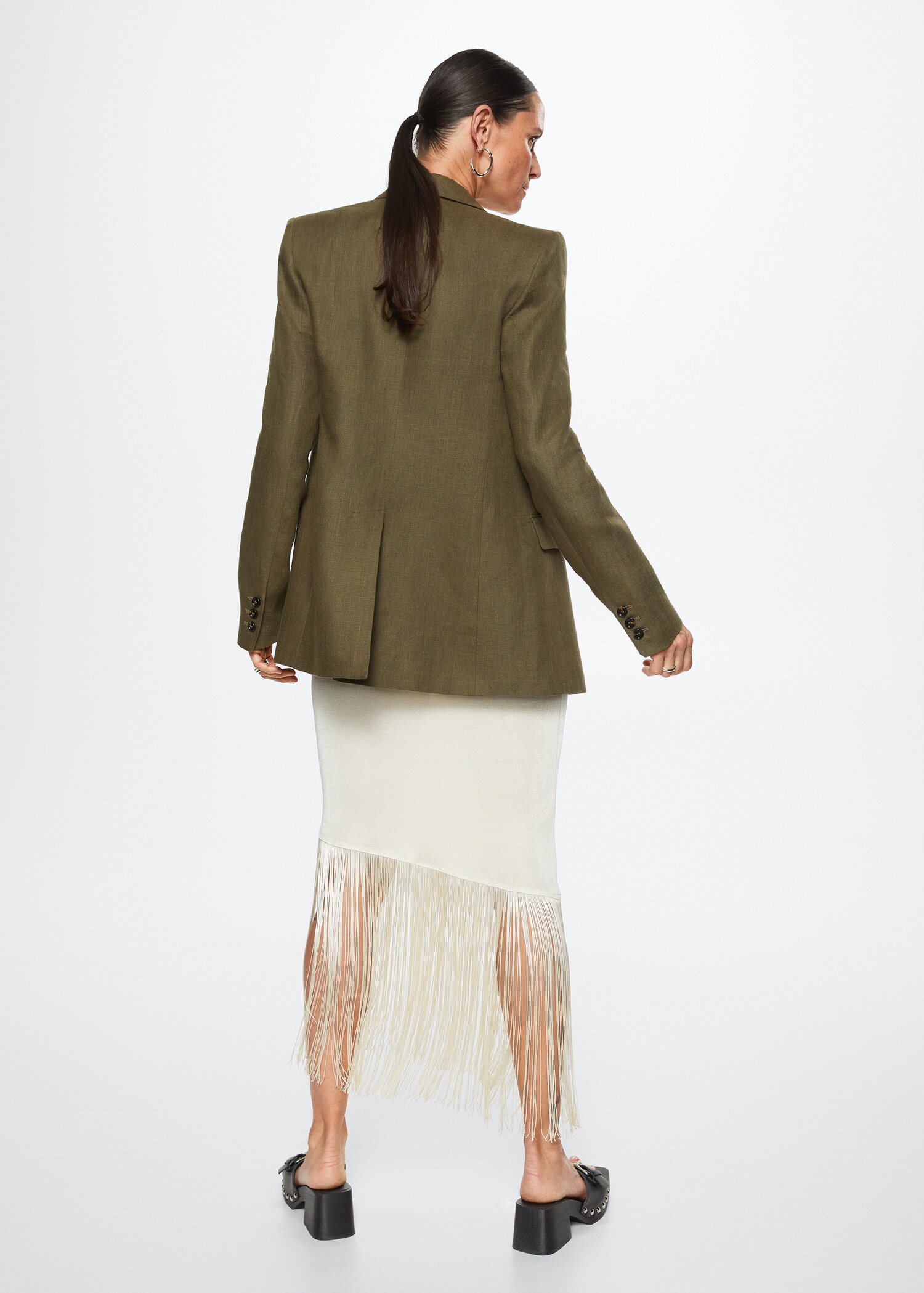 Blazer suit 100% linen - Reverse of the article