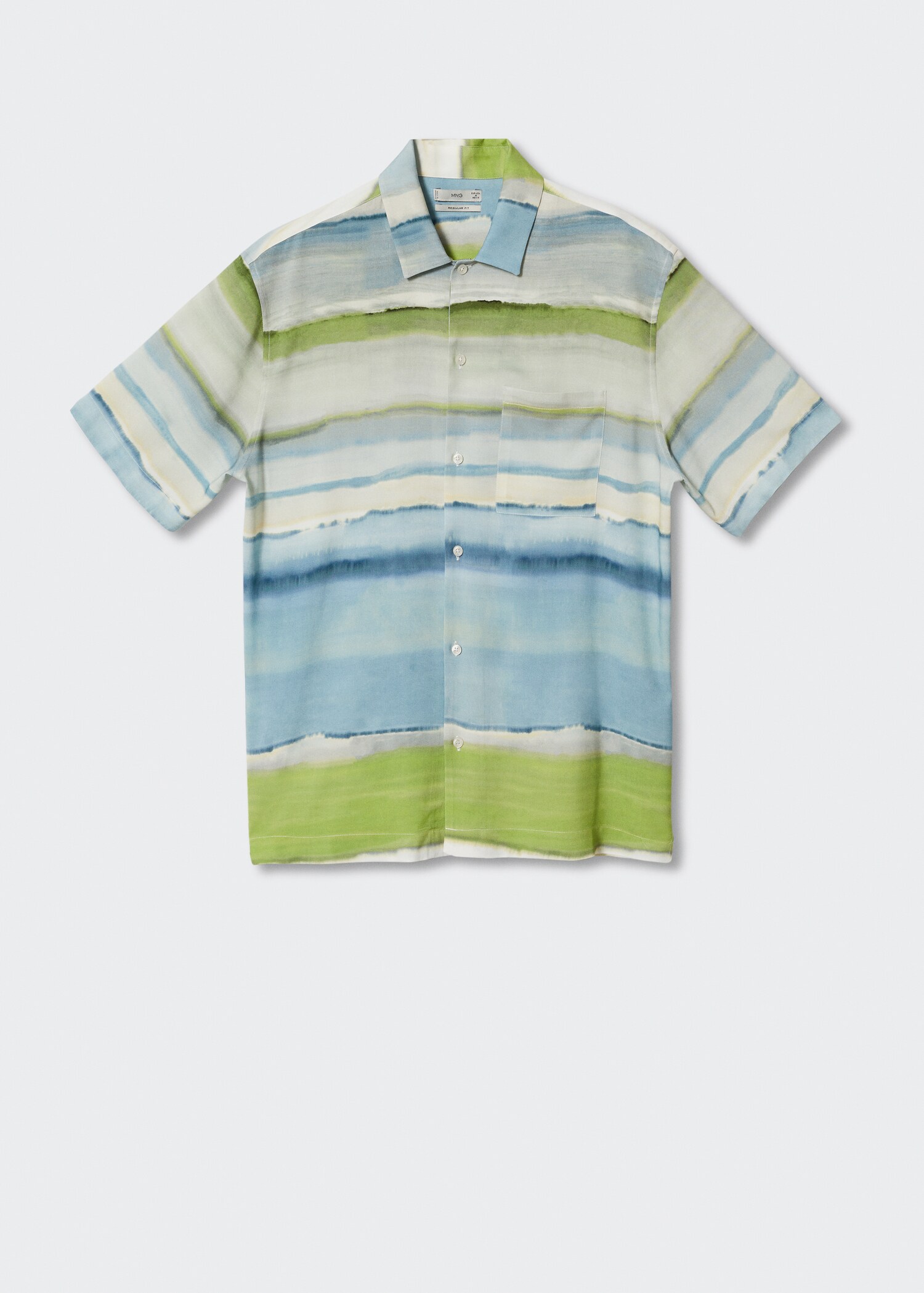 Camicia stampata fluida - Articolo senza modello
