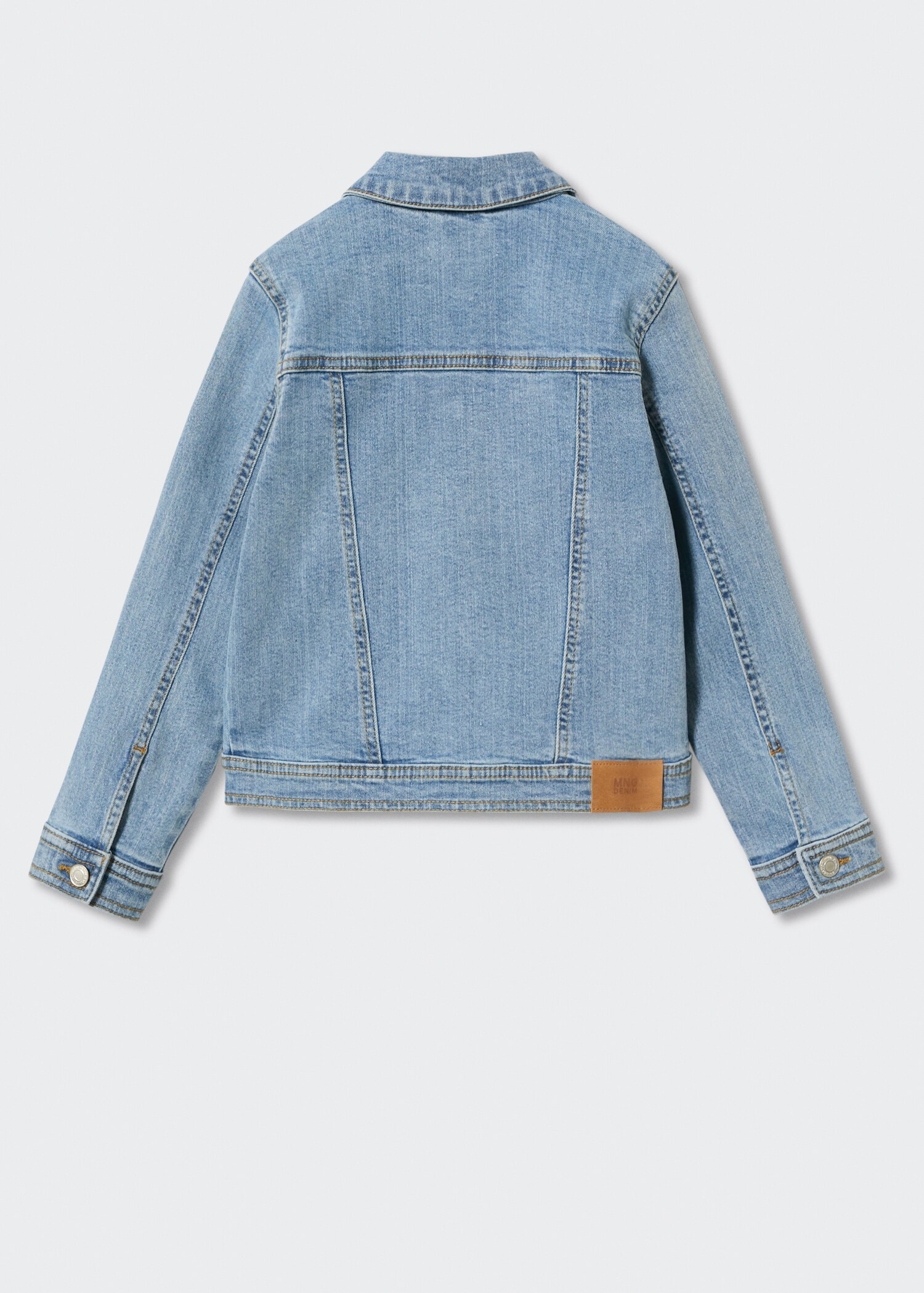 Pockets denim jacket - Reverse of the article