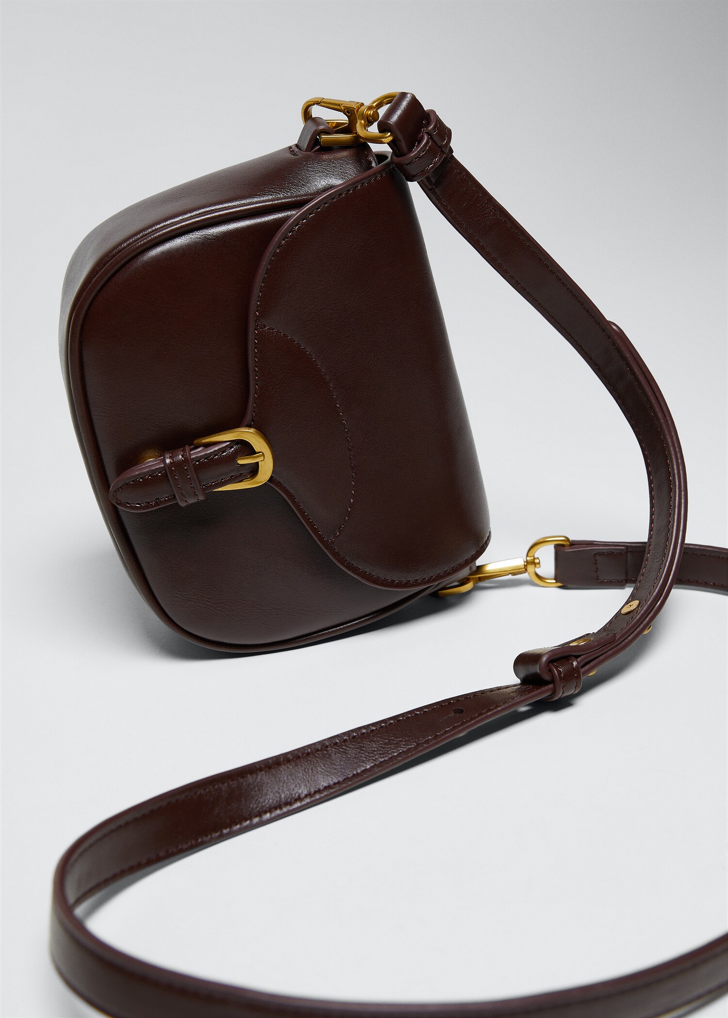 Crossbody bag with flap - Medium plane