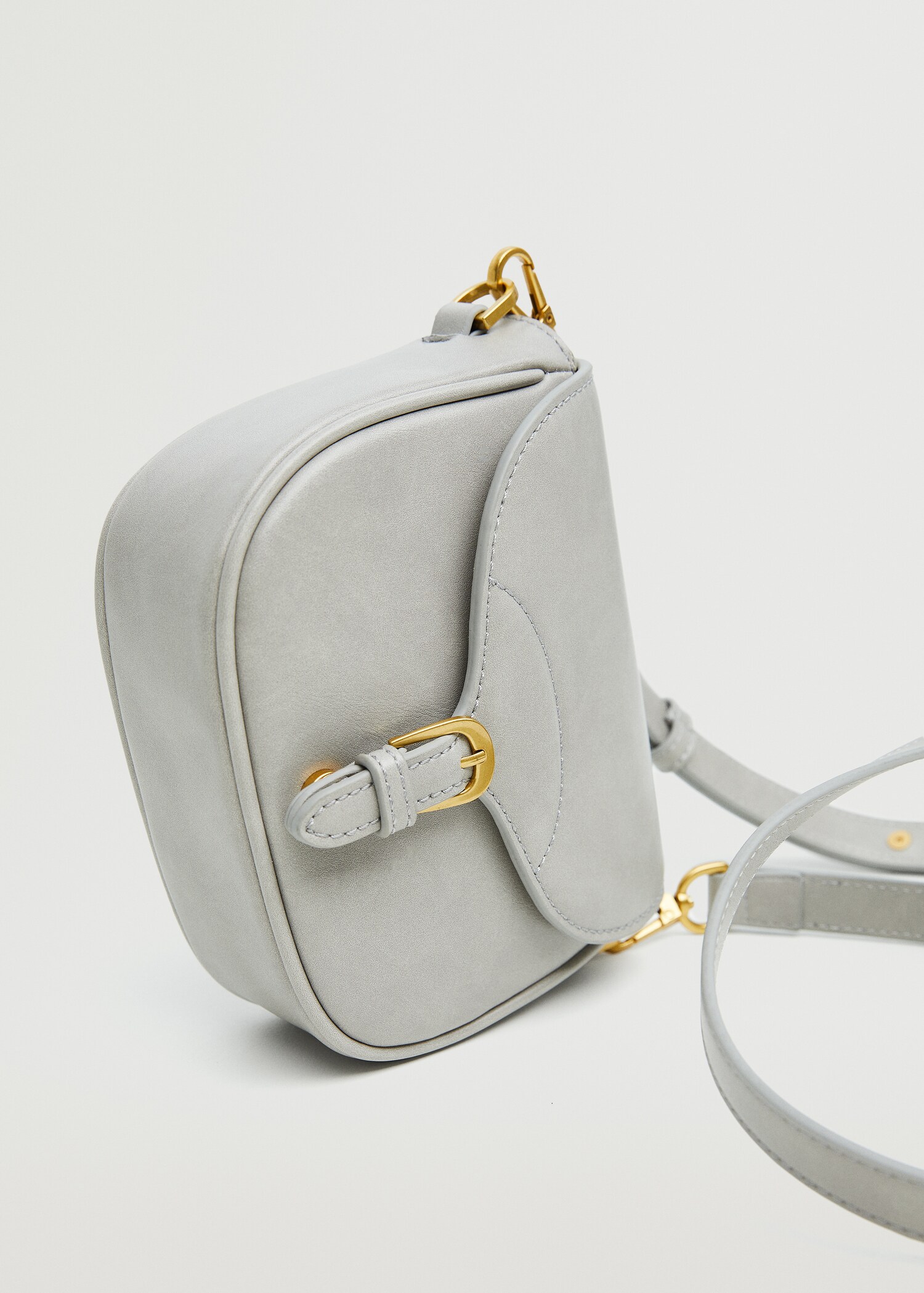Crossbody bag with flap - Medium plane