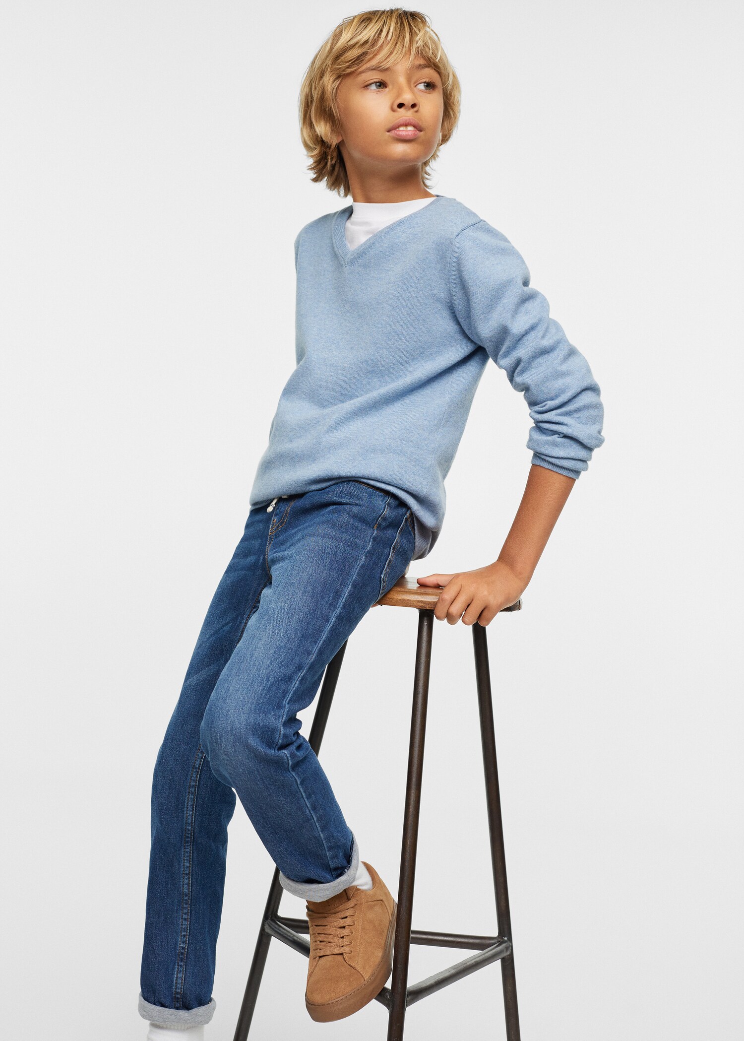 V-neck sweater - Medium plane