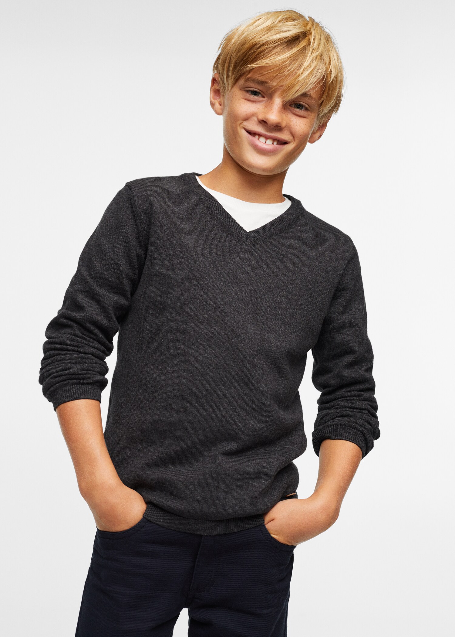 V-neck sweater - Medium plane