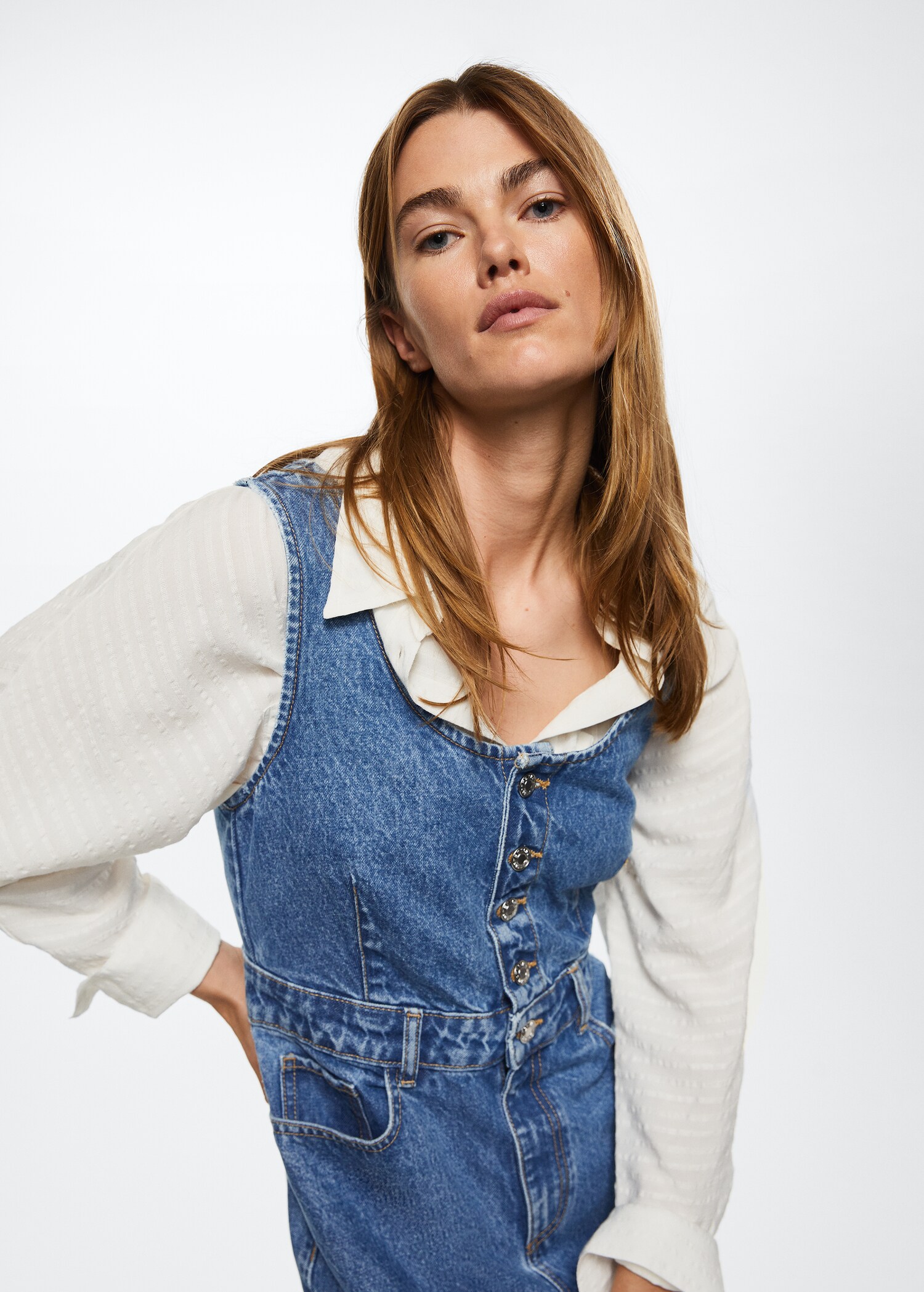 Robe en jean boutons - Détail de l'article 1