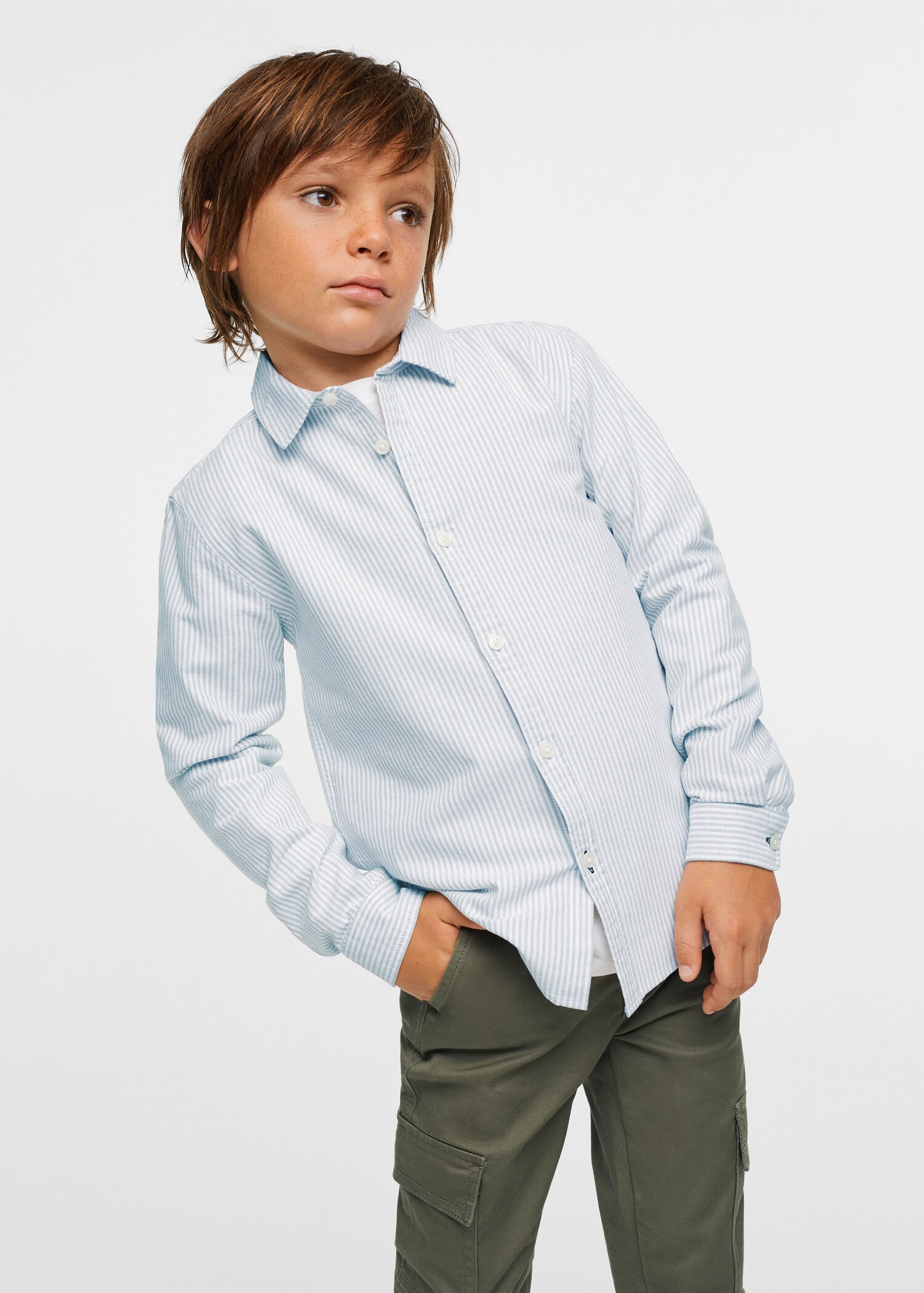 Striped cotton shirt - Medium plane