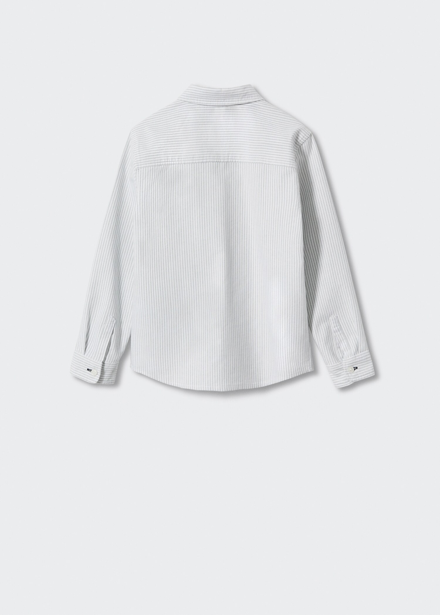 Striped cotton shirt - Reverse of the article