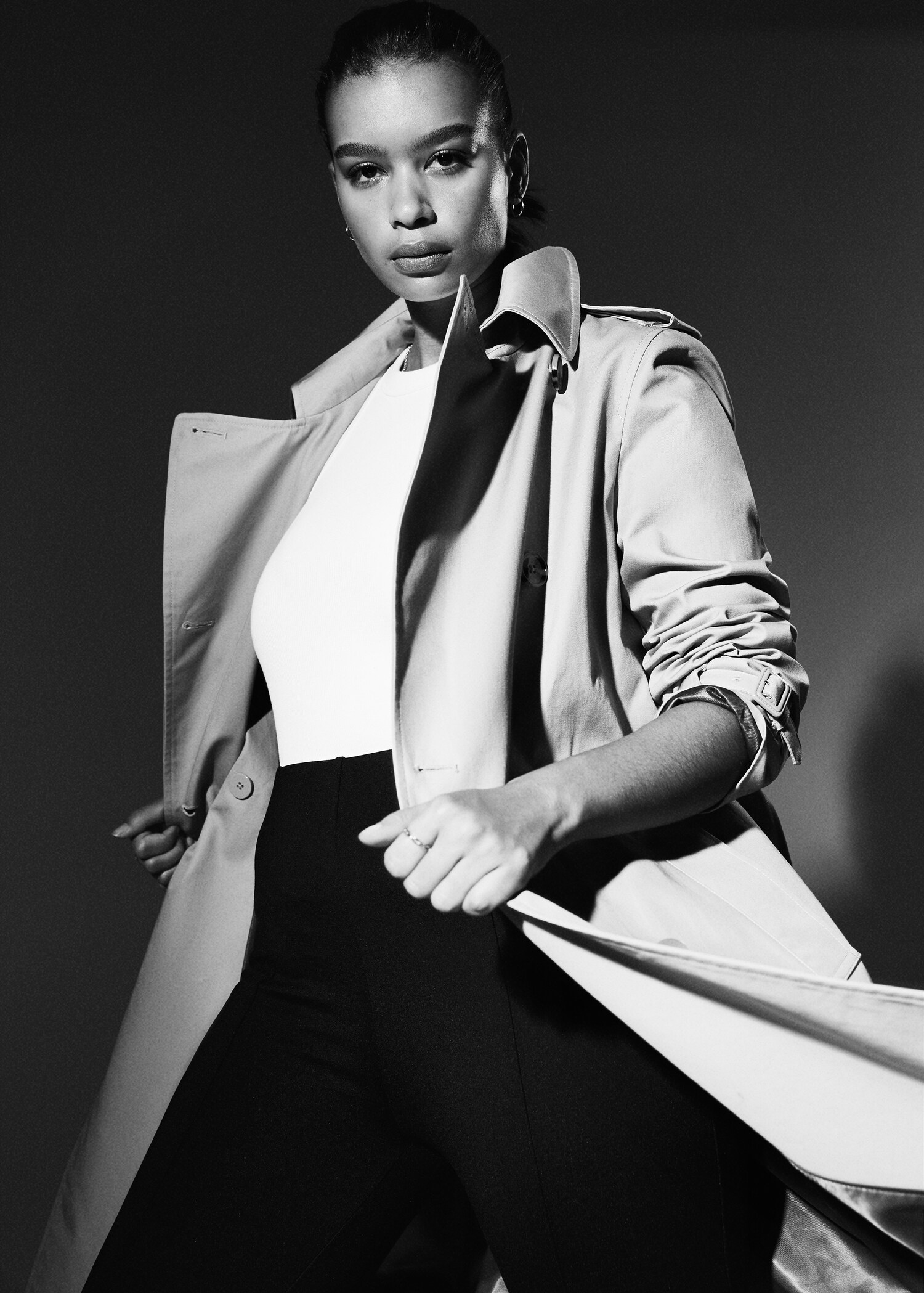 Cotton classic trench coat - Details of the article 5