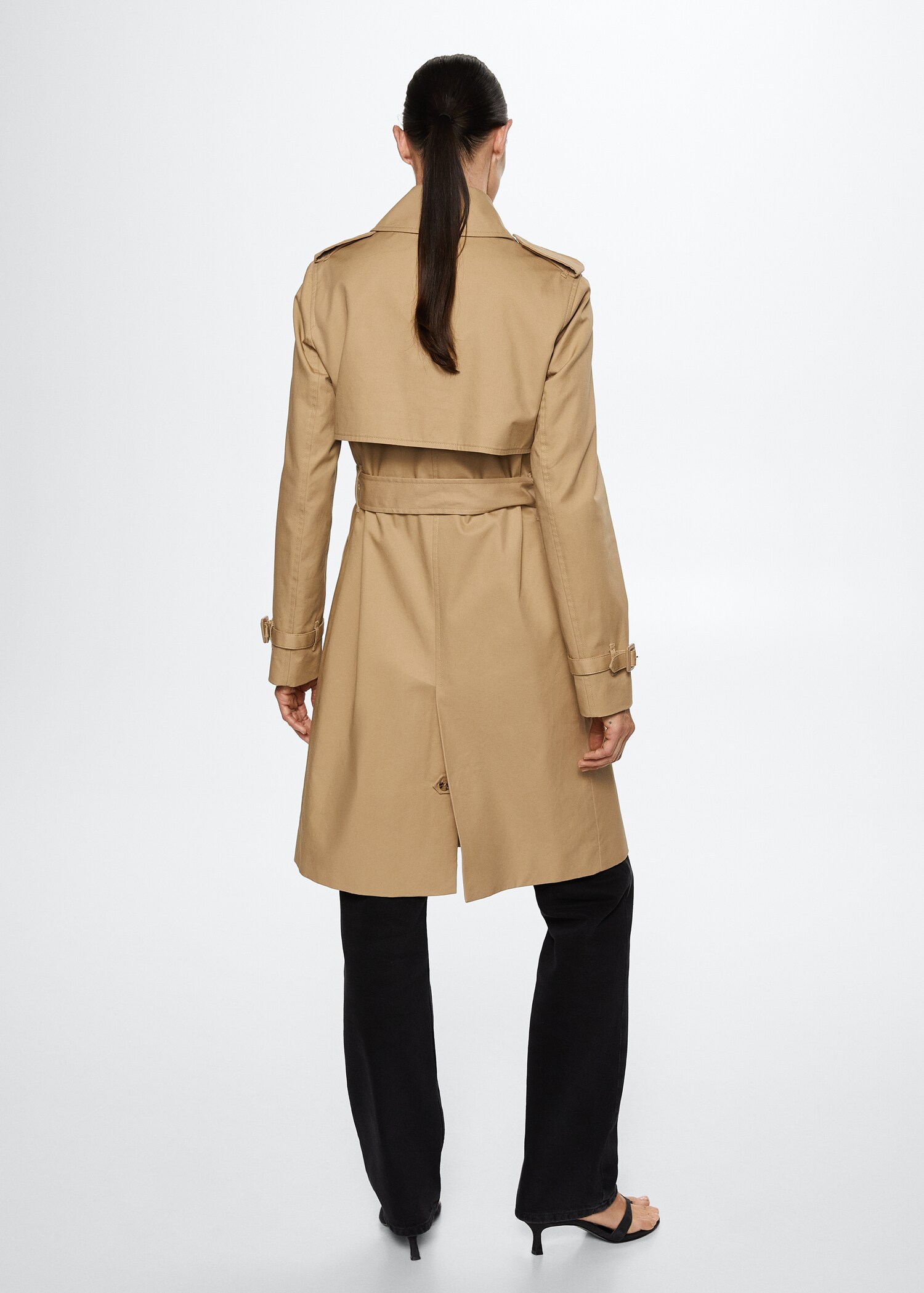 Cotton classic trench coat - Reverse of the article
