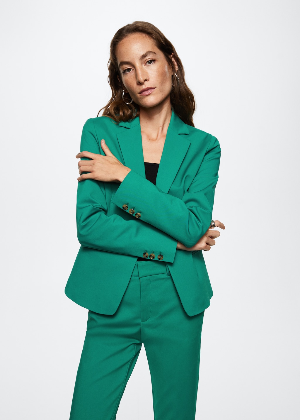 Structured suit blazer Women MANGO Japan