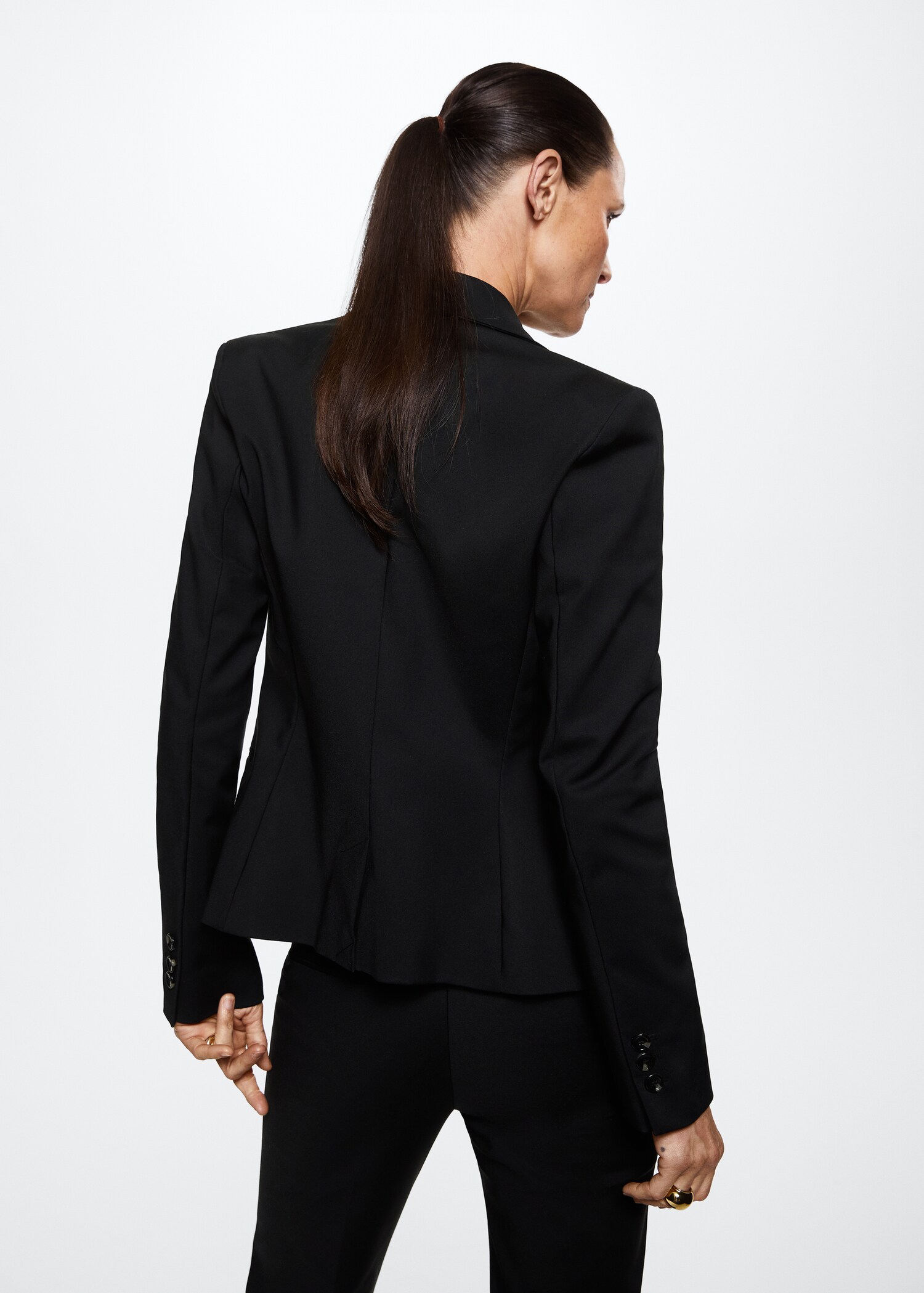 Veste de costume structurée - Verso de l’article