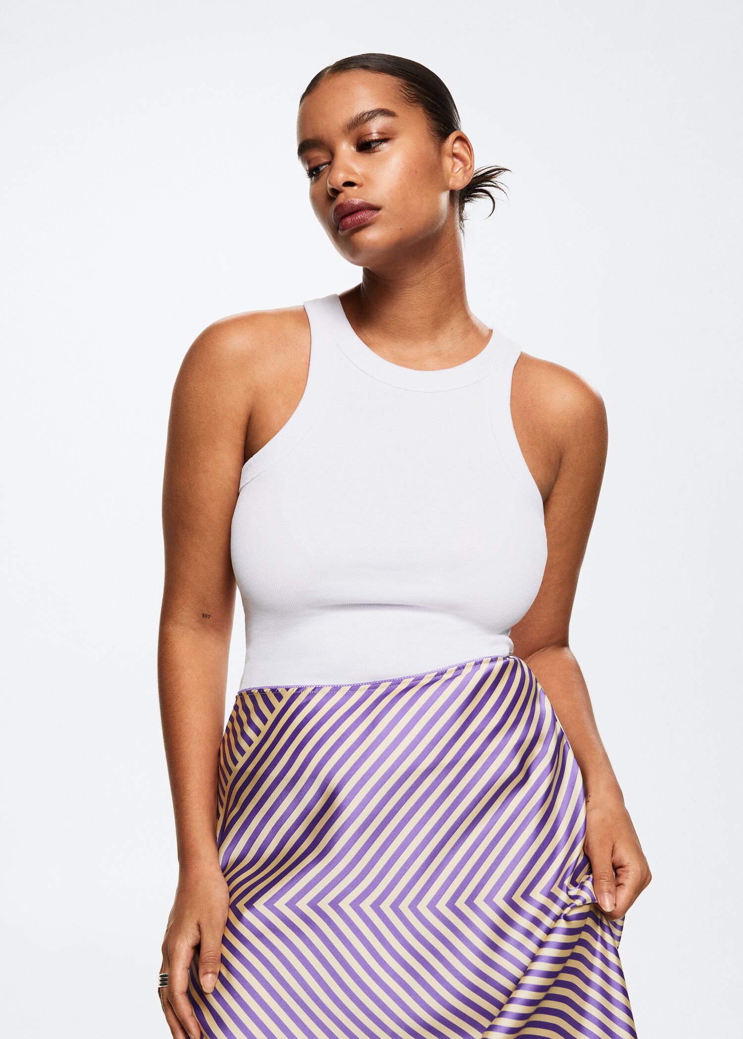Falda satinada estampada - Detalle del artículo 4