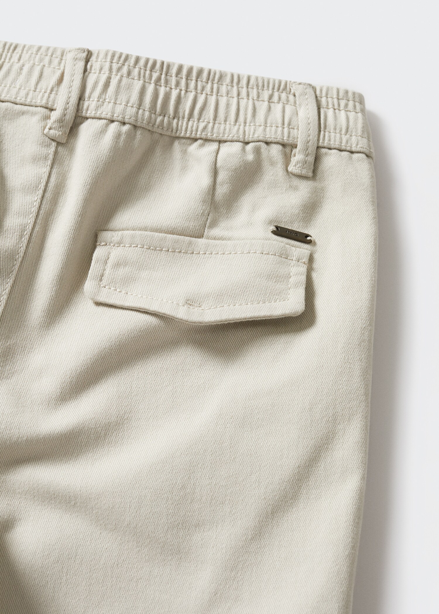 Drawstring straight trousers - Details of the article 8