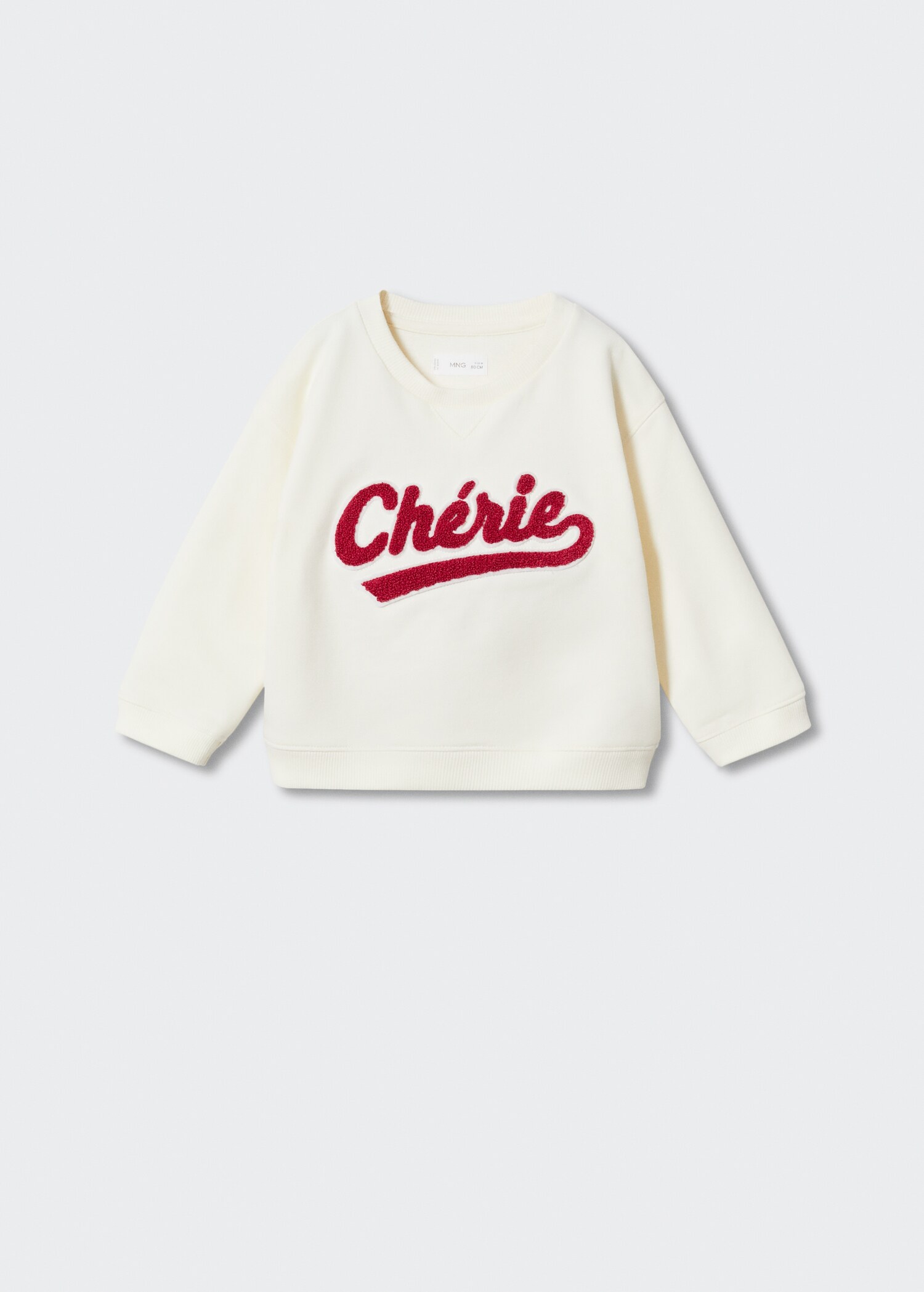 Sweatshirt mit strukturierter Stickerei - Artikel ohne Model