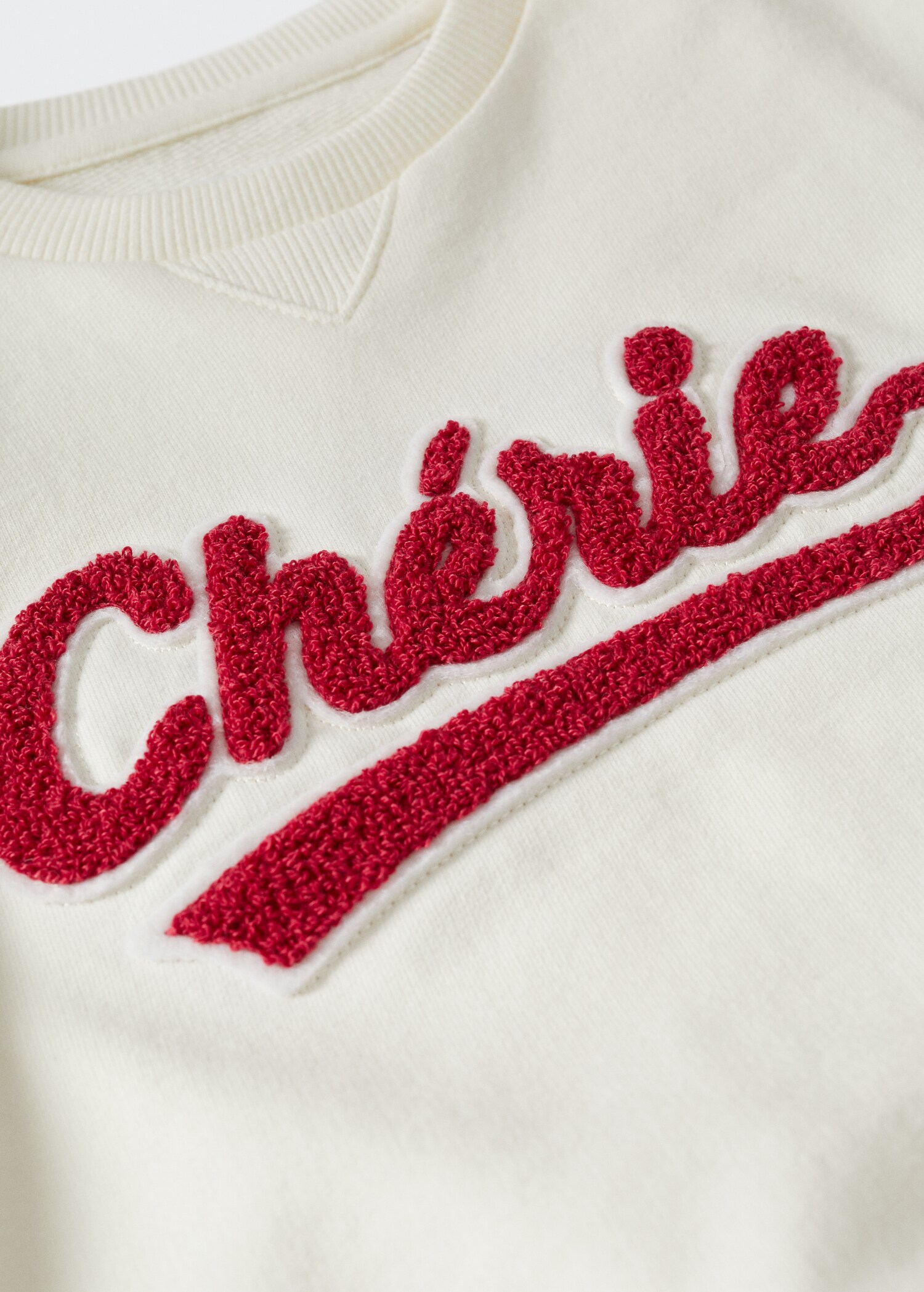 Sweatshirt mit strukturierter Stickerei - Detail des Artikels 8
