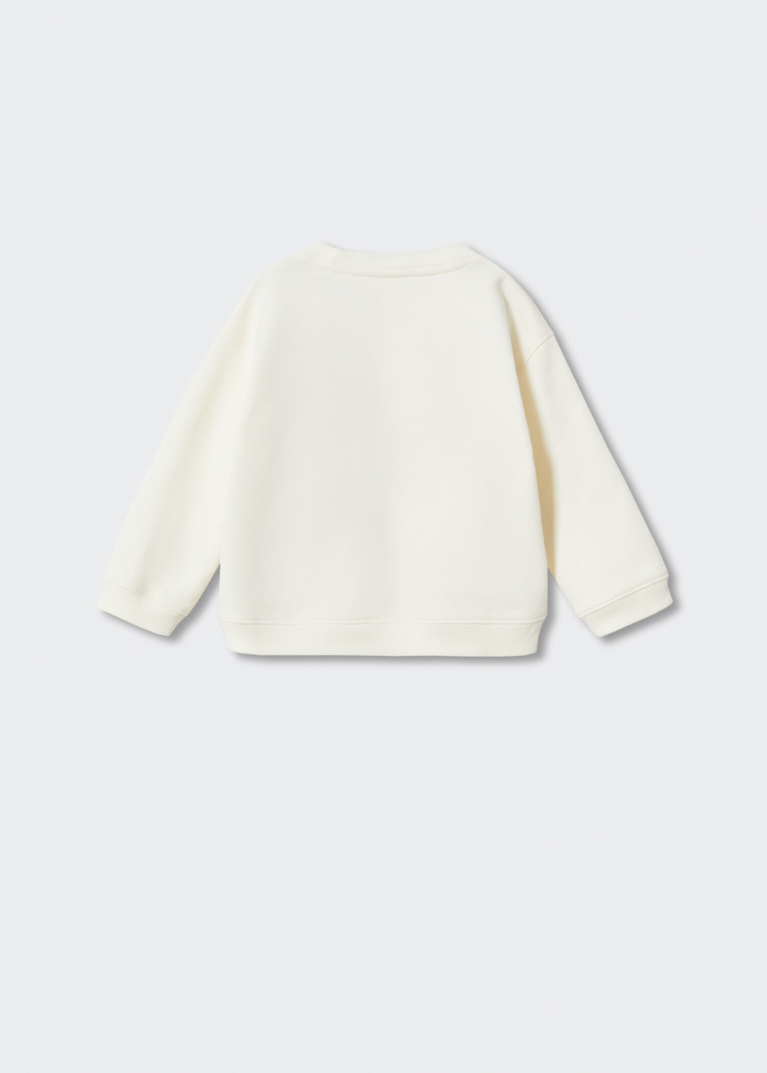 Sweatshirt mit strukturierter Stickerei - Rückseite des Artikels