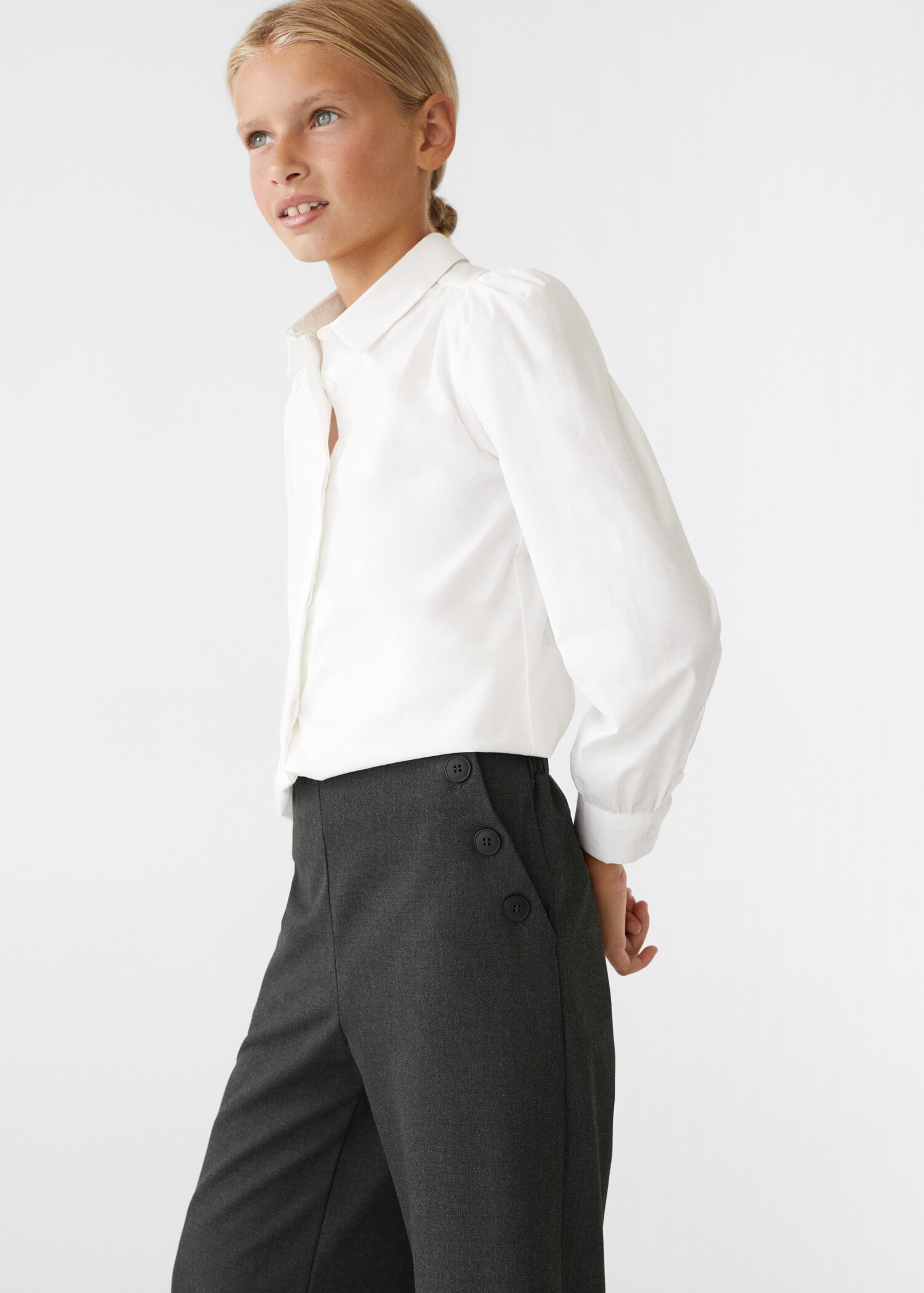 Buttons culottes trousers - Details of the article 2
