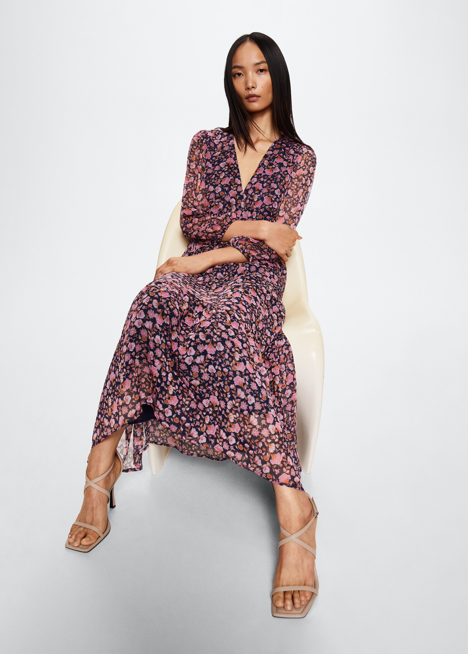 Floral print dress - Details of the article 2