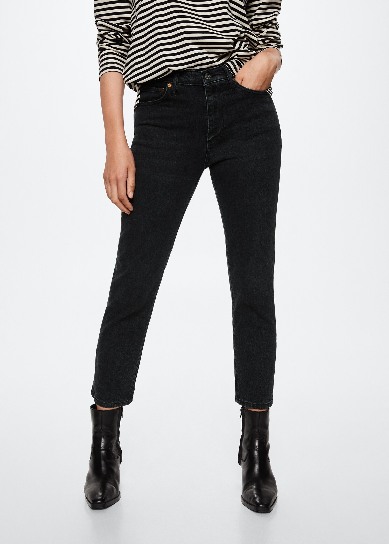 Slim cropped jeans - Medium plane