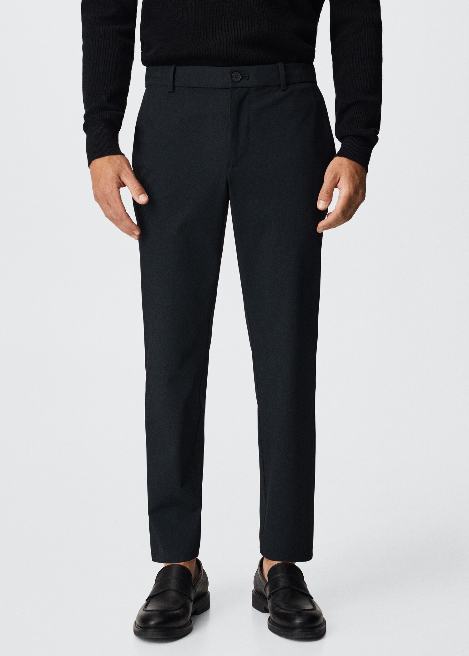 Pantalón tapered fit stretch - Plano medio