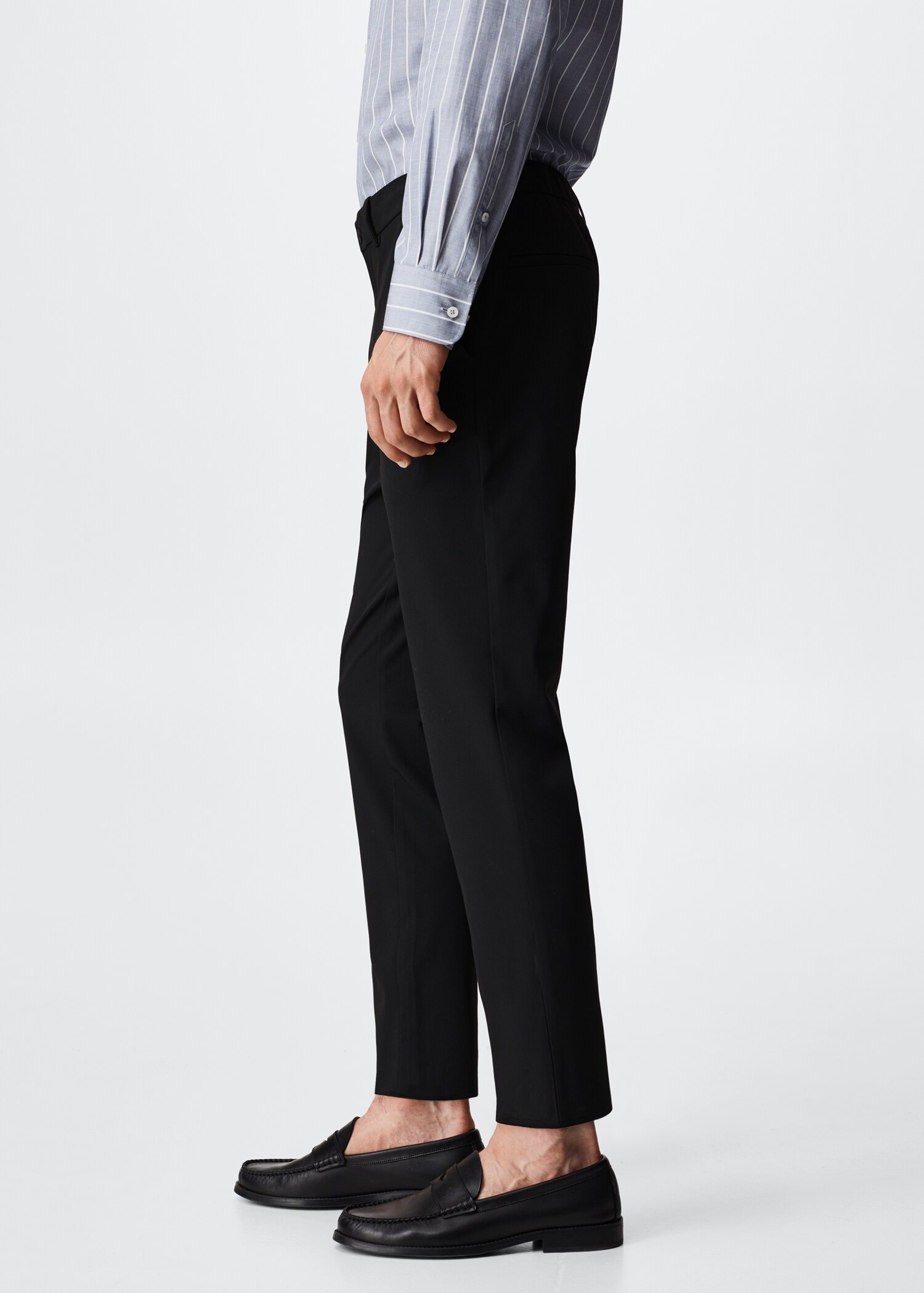 Tapered fit stretch trousers - Details of the article 2