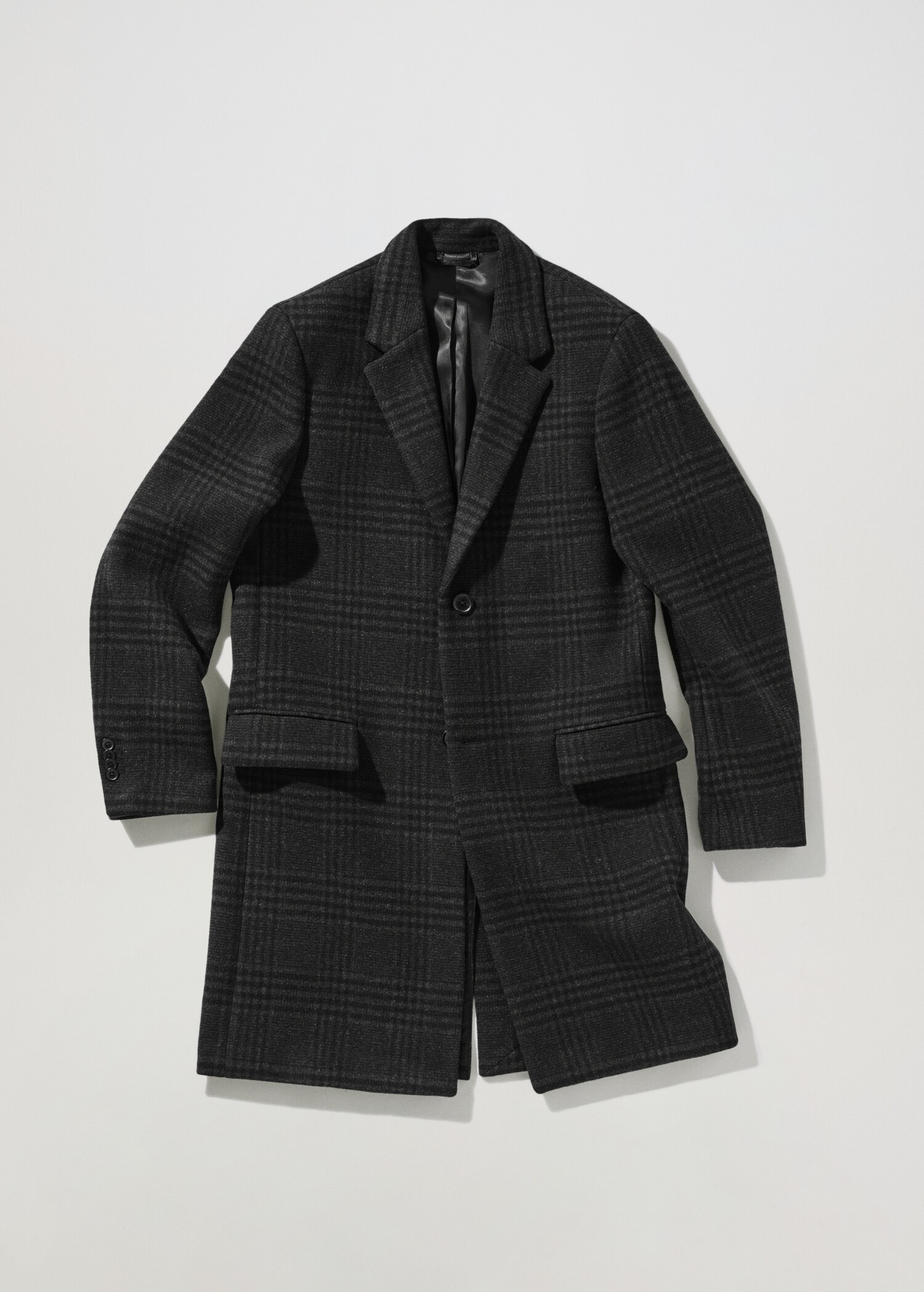 Long recycled wool coat - Article without model