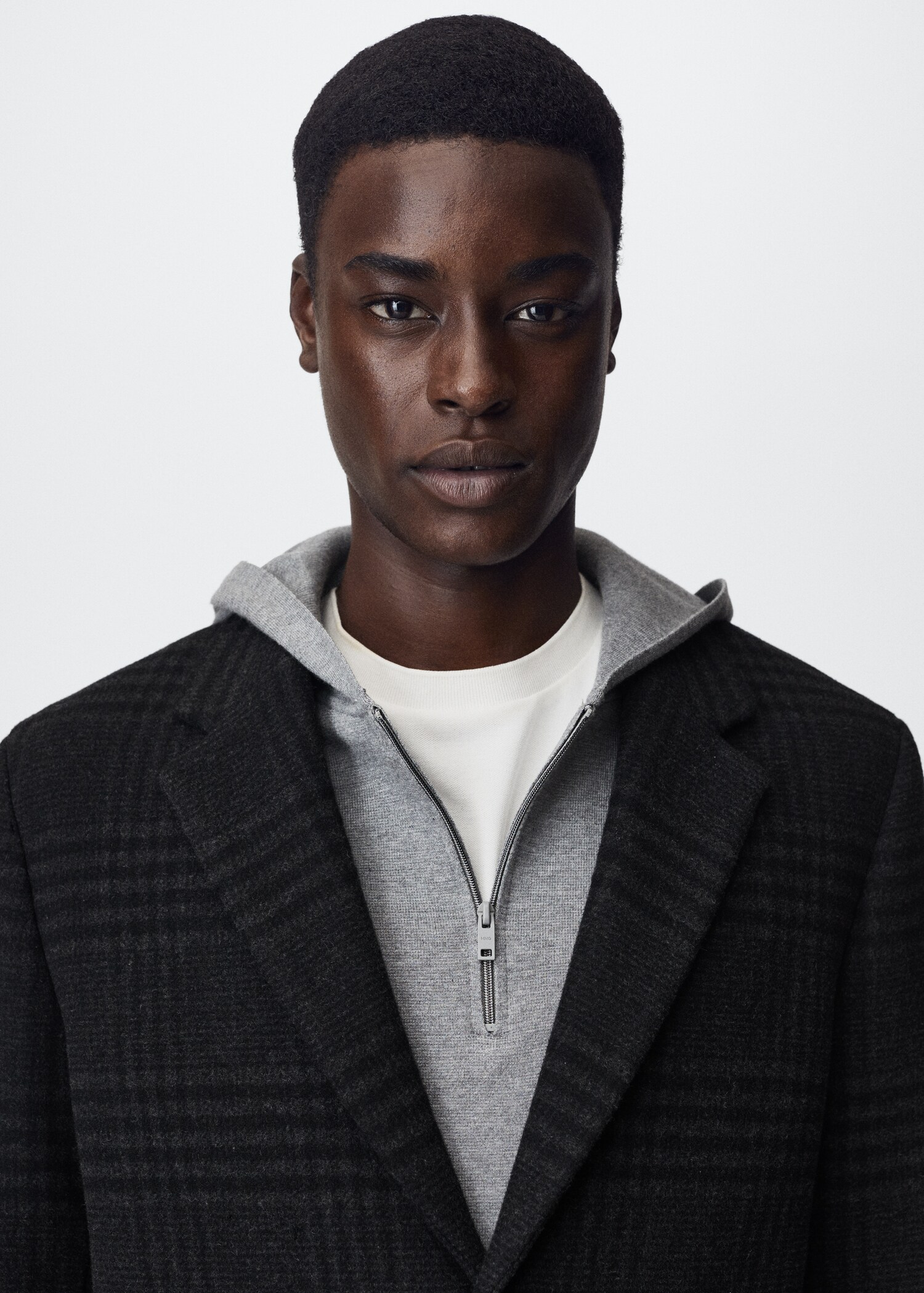 Long recycled wool coat - Details of the article 1