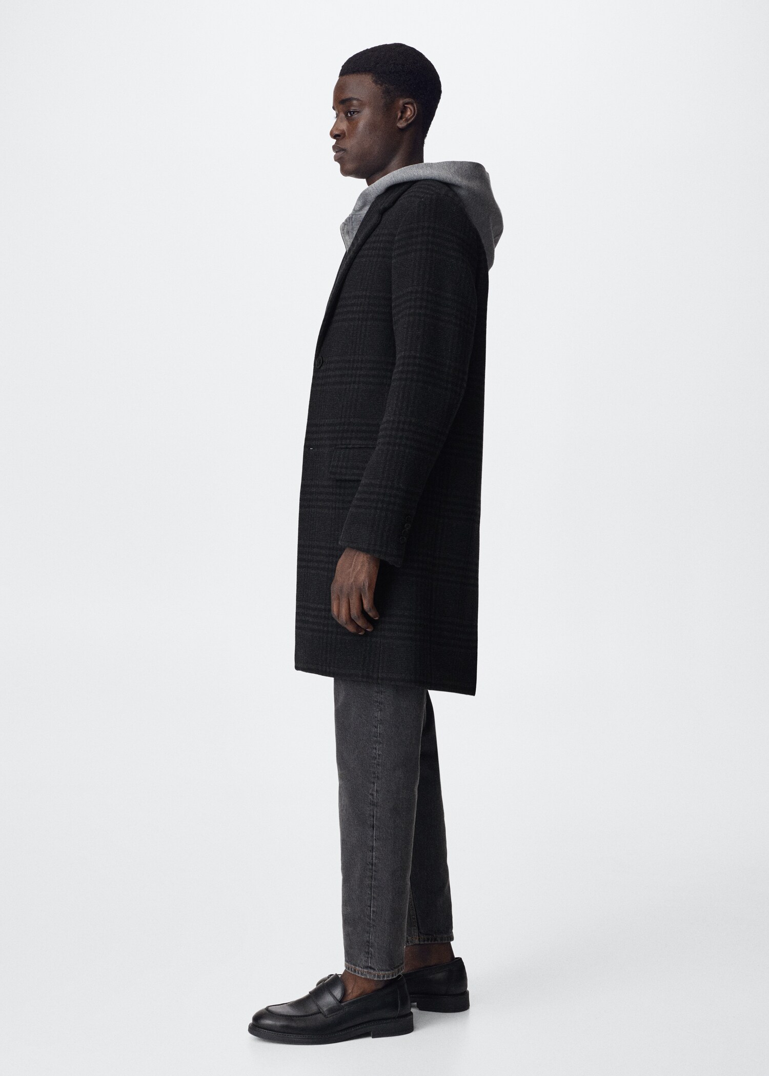 Long recycled wool coat - Details of the article 2