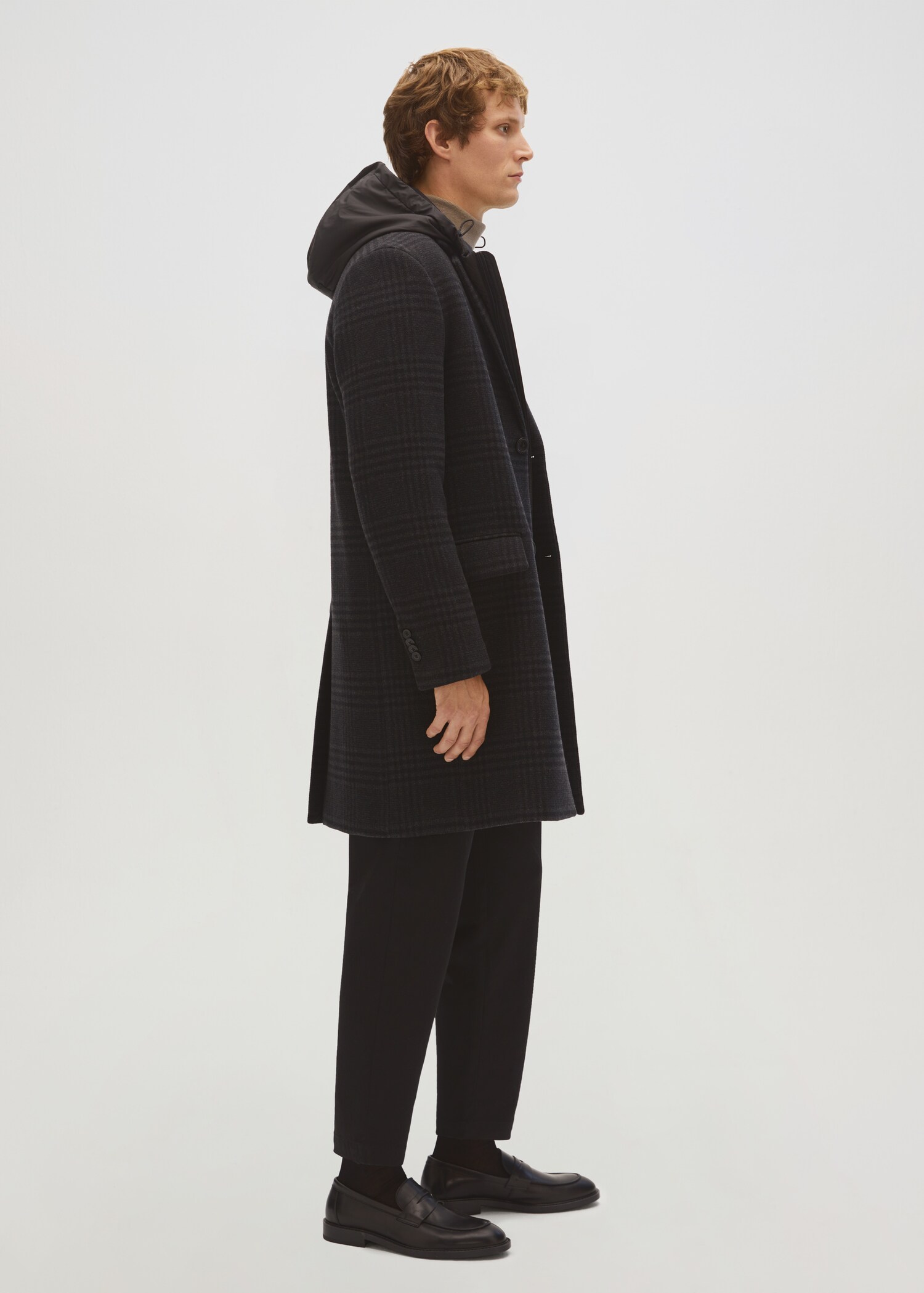 Long recycled wool coat - Details of the article 7